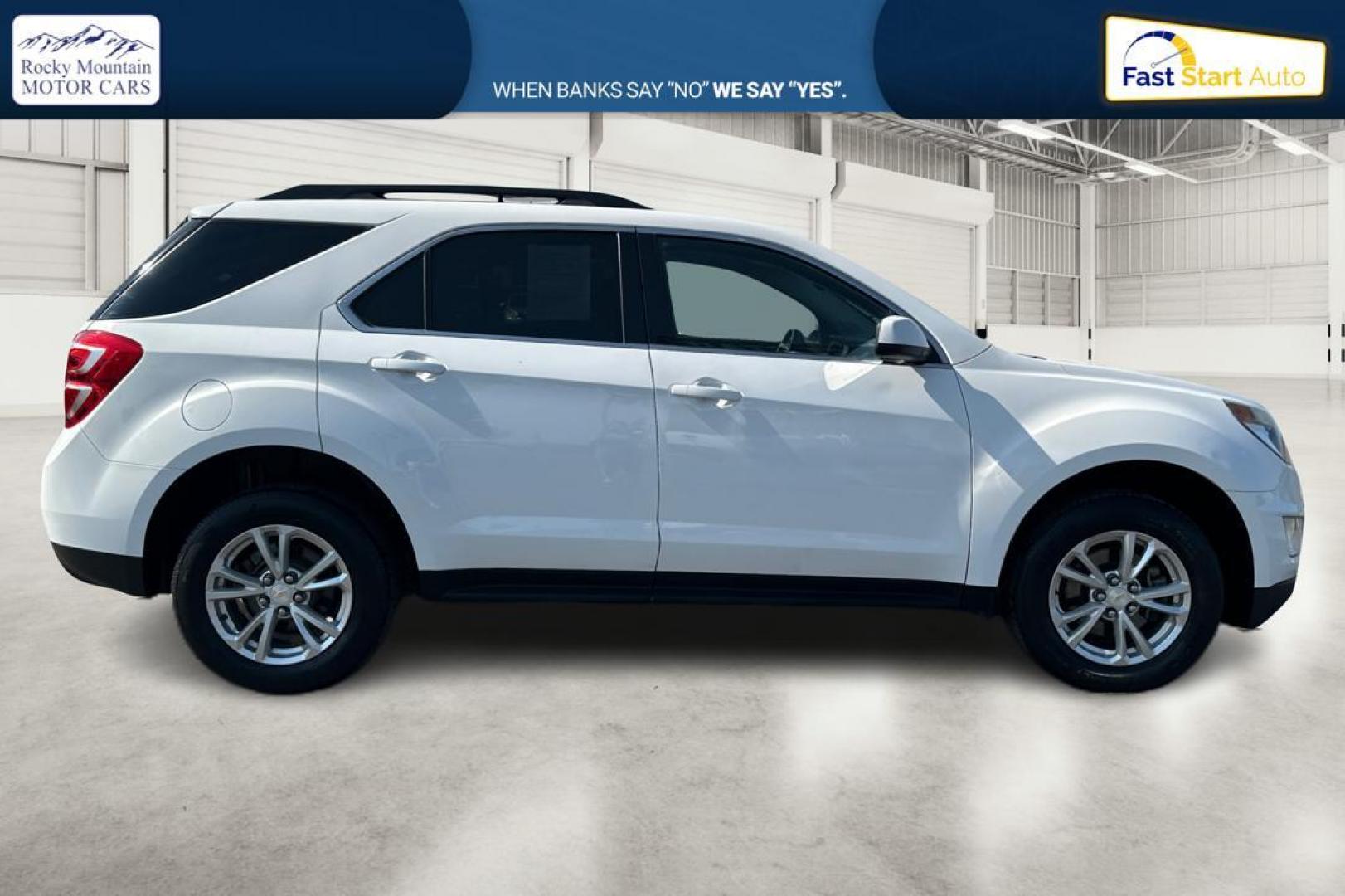 2016 White Chevrolet Equinox LT AWD (2GNFLFE3XG6) with an 3.6L V6 DOHC 24V engine, 6A transmission, located at 7755 State Street, Midvale, UT, 84047, (801) 753-9063, 40.610329, -111.890656 - Photo#1