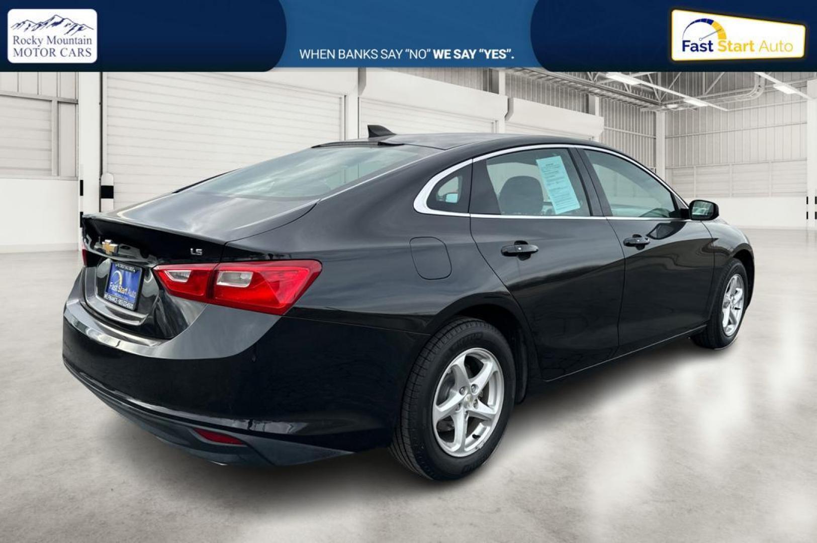 2016 Black Chevrolet Malibu LS (1G1ZB5ST6GF) with an 1.5L L4 DOHC 16V engine, 6A transmission, located at 7755 State Street, Midvale, UT, 84047, (801) 753-9063, 40.610329, -111.890656 - Photo#2