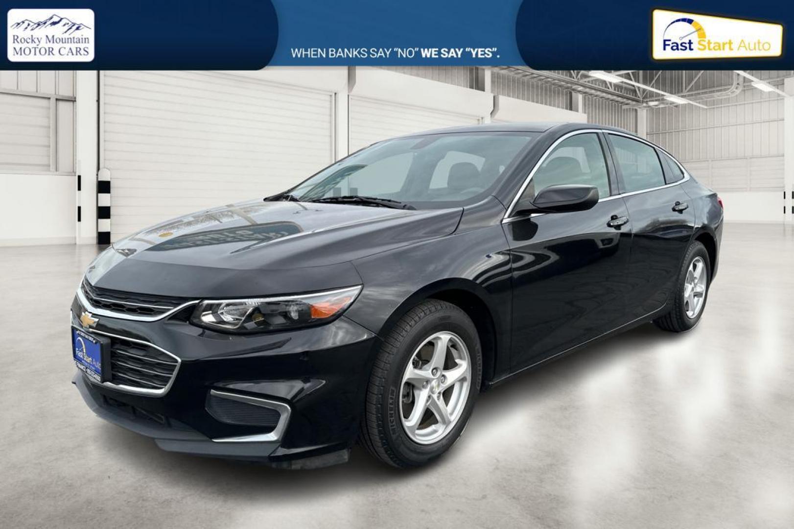 2016 Black Chevrolet Malibu LS (1G1ZB5ST6GF) with an 1.5L L4 DOHC 16V engine, 6A transmission, located at 7755 State Street, Midvale, UT, 84047, (801) 753-9063, 40.610329, -111.890656 - Photo#8