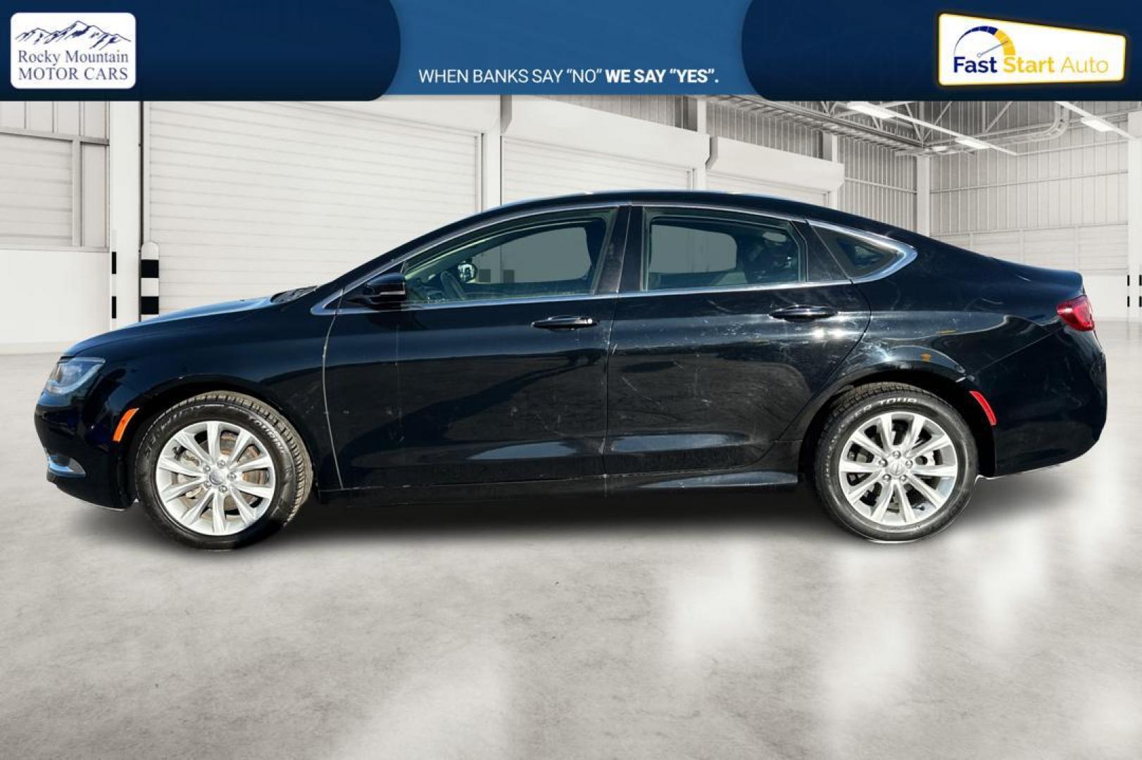 2016 Black Chrysler 200 C (1C3CCCCB3GN) with an 2.4L L4 DOHC 16V engine, 9-Speed Automatic transmission, located at 7755 State Street, Midvale, UT, 84047, (801) 753-9063, 40.610329, -111.890656 - Photo#6