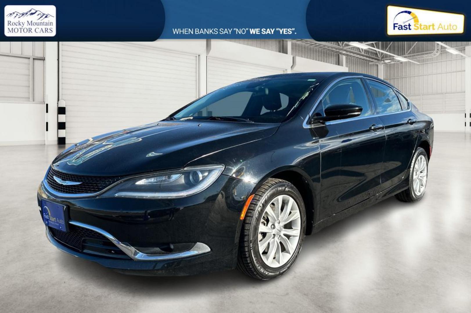 2016 Black Chrysler 200 C (1C3CCCCB3GN) with an 2.4L L4 DOHC 16V engine, 9-Speed Automatic transmission, located at 7755 State Street, Midvale, UT, 84047, (801) 753-9063, 40.610329, -111.890656 - Photo#8