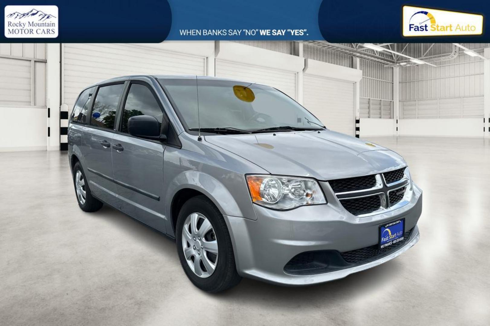 2016 Silver Dodge Grand Caravan SE (2C4RDGBG0GR) with an 3.6L V6 DOHC 24V engine, 6A transmission, located at 7755 State Street, Midvale, UT, 84047, (801) 753-9063, 40.610329, -111.890656 - Photo#0