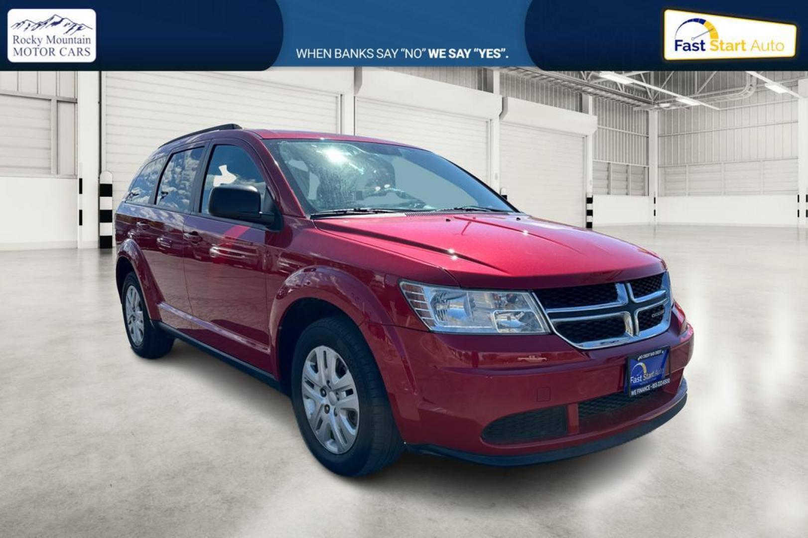 2016 Red Dodge Journey SE (3C4PDCABXGT) with an 2.4L L4 DOHC 16V engine, 4A transmission, located at 767 S State Road, Pleasant Grove, UT, 84062, (801) 785-1058, 40.354839, -111.736687 - Photo#0