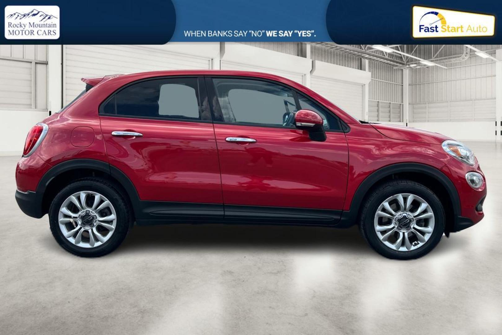 2016 Red Fiat 500x Easy (ZFBCFXBT3GP) with an 2.4L L4 engine, 9-Speed Automatic transmission, located at 7755 State Street, Midvale, UT, 84047, (801) 753-9063, 40.610329, -111.890656 - Photo#1