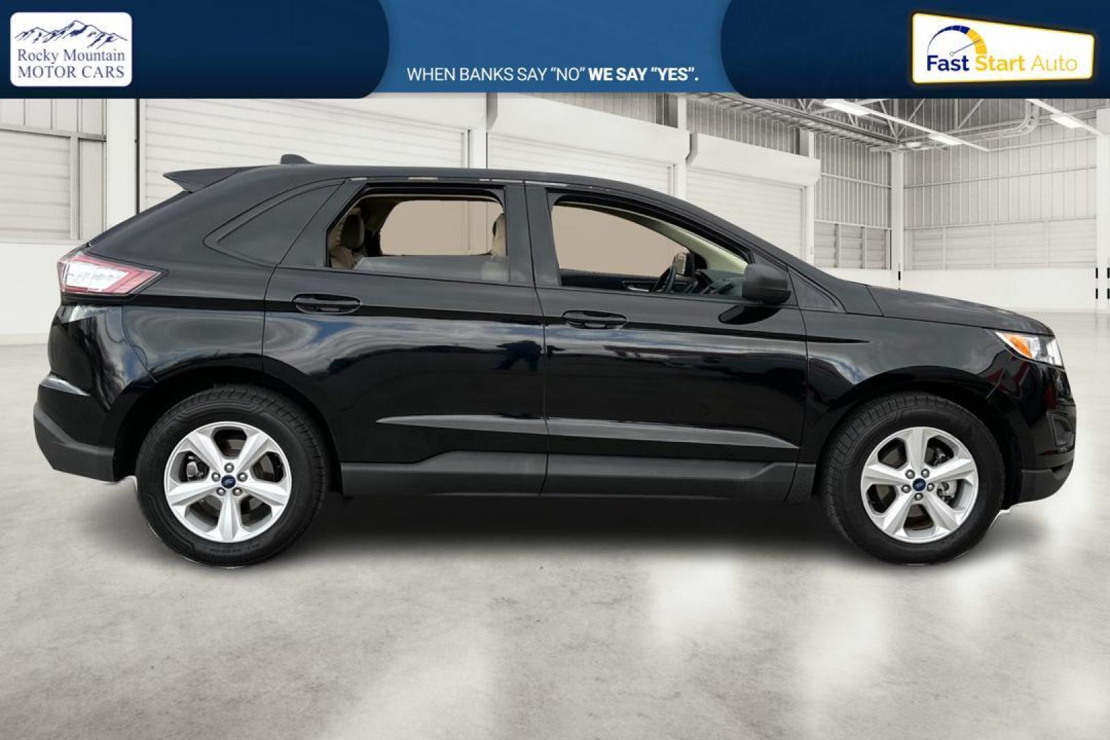 2016 Black Ford Edge SE FWD (2FMPK3G91GB) with an 2.0L L4 DOHC 16V engine, 6A transmission, located at 344 S Washington Blvd, Ogden, UT, 84404, (801) 399-1799, 41.255482, -111.970848 - Photo#1