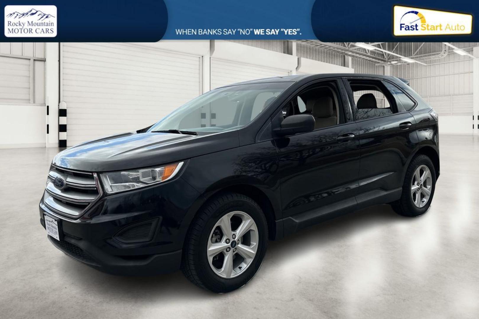 2016 Black Ford Edge SE FWD (2FMPK3G91GB) with an 2.0L L4 DOHC 16V engine, 6A transmission, located at 344 S Washington Blvd, Ogden, UT, 84404, (801) 399-1799, 41.255482, -111.970848 - Photo#8