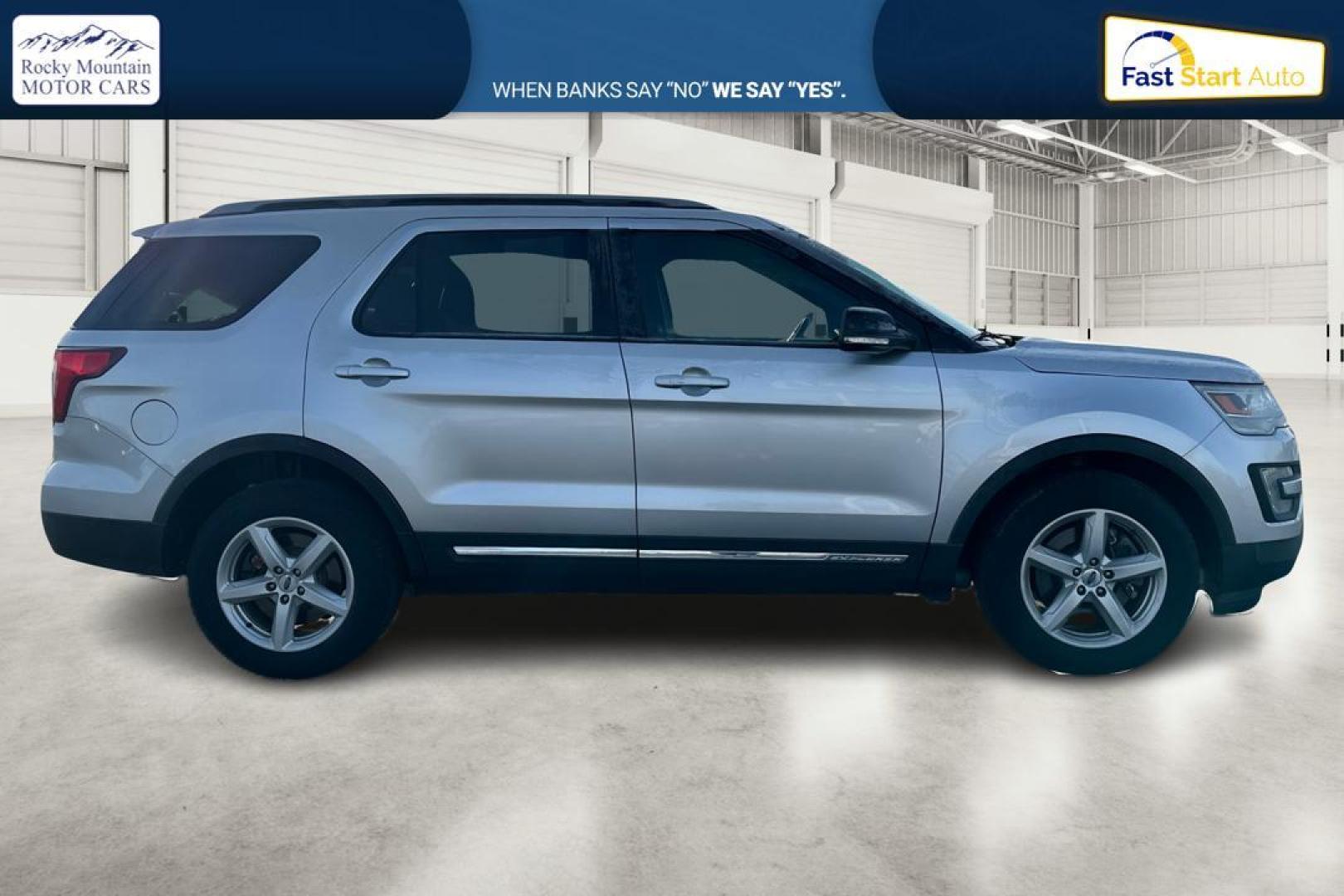 2016 Silver Ford Explorer XLT 4WD (1FM5K8DH2GG) with an 2.3L L4 DOHC 16V engine, 6-Speed Automatic transmission, located at 7755 State Street, Midvale, UT, 84047, (801) 753-9063, 40.610329, -111.890656 - Photo#1