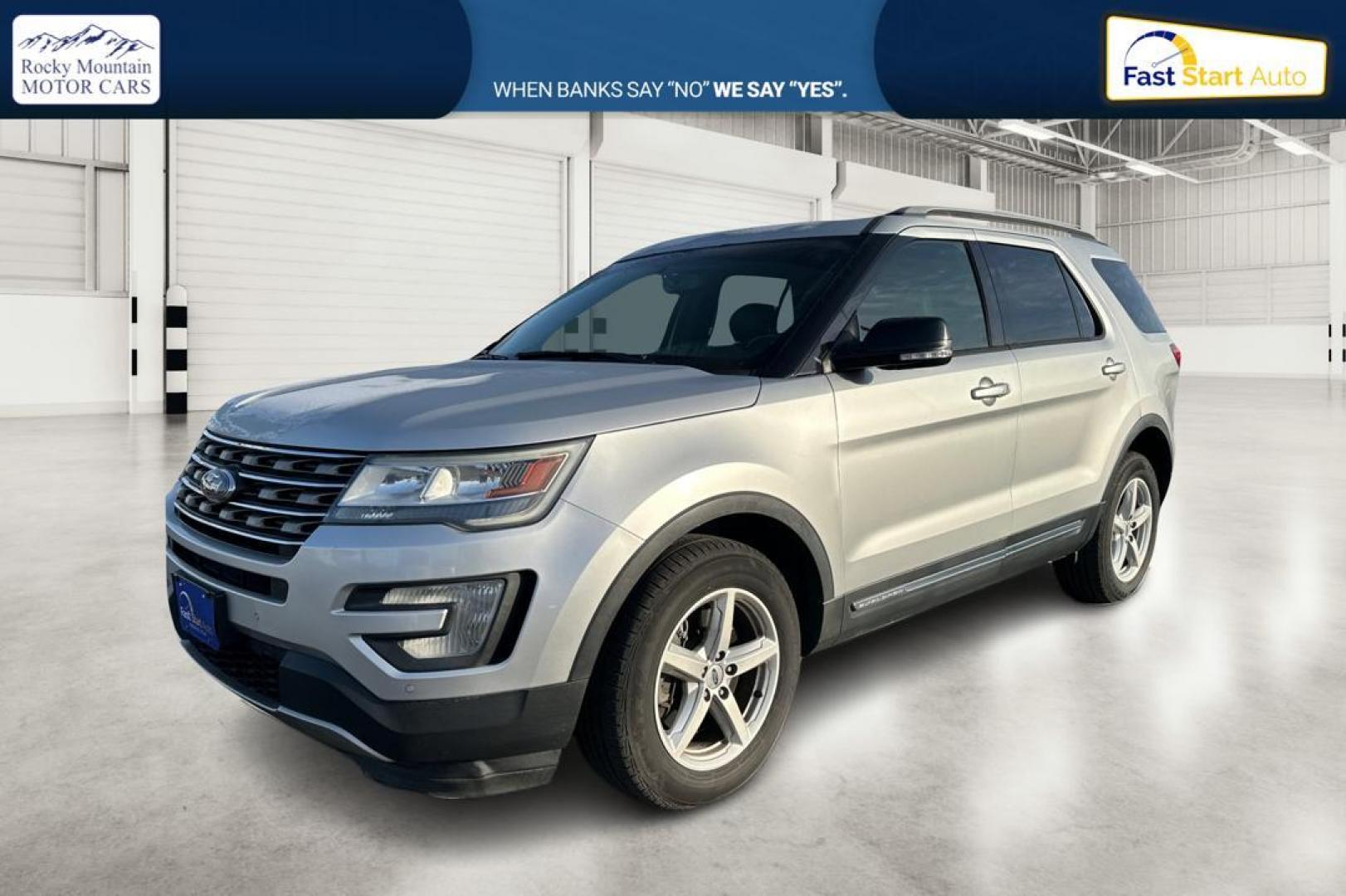 2016 Silver Ford Explorer XLT 4WD (1FM5K8DH2GG) with an 2.3L L4 DOHC 16V engine, 6-Speed Automatic transmission, located at 7755 State Street, Midvale, UT, 84047, (801) 753-9063, 40.610329, -111.890656 - Photo#8