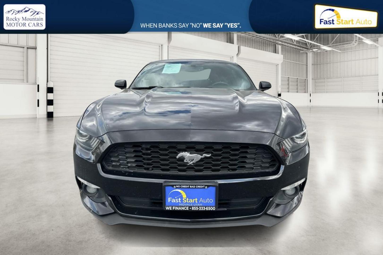 2016 Black Ford Mustang V6 Coupe (1FA6P8AM6G5) with an 3.7L V6 DOHC 24V engine, Auto, 6-Spd SelectShift transmission, located at 7755 State Street, Midvale, UT, 84047, (801) 753-9063, 40.610329, -111.890656 - Photo#9