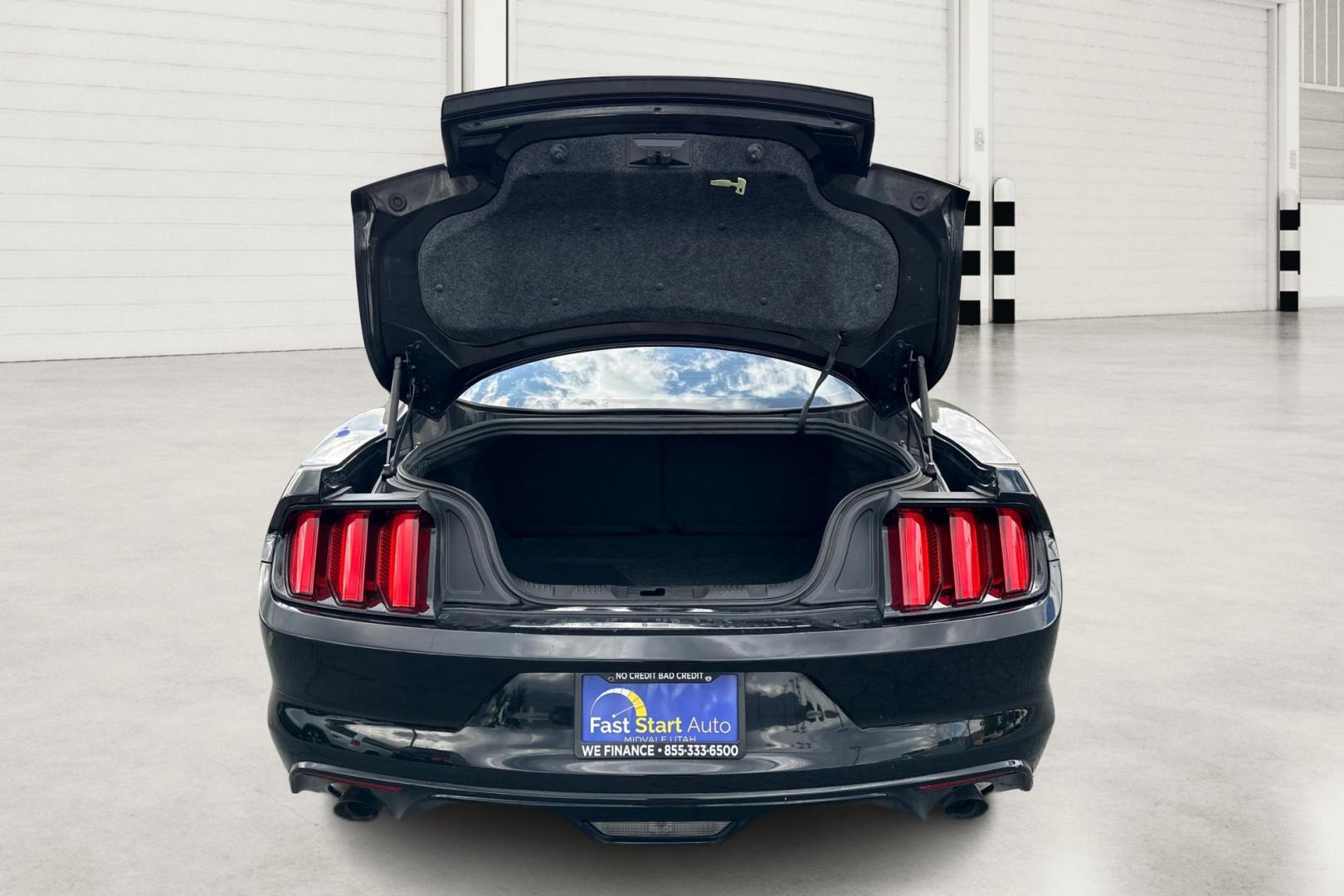 2016 Black Ford Mustang V6 Coupe (1FA6P8AM6G5) with an 3.7L V6 DOHC 24V engine, Auto, 6-Spd SelectShift transmission, located at 7755 State Street, Midvale, UT, 84047, (801) 753-9063, 40.610329, -111.890656 - Photo#13