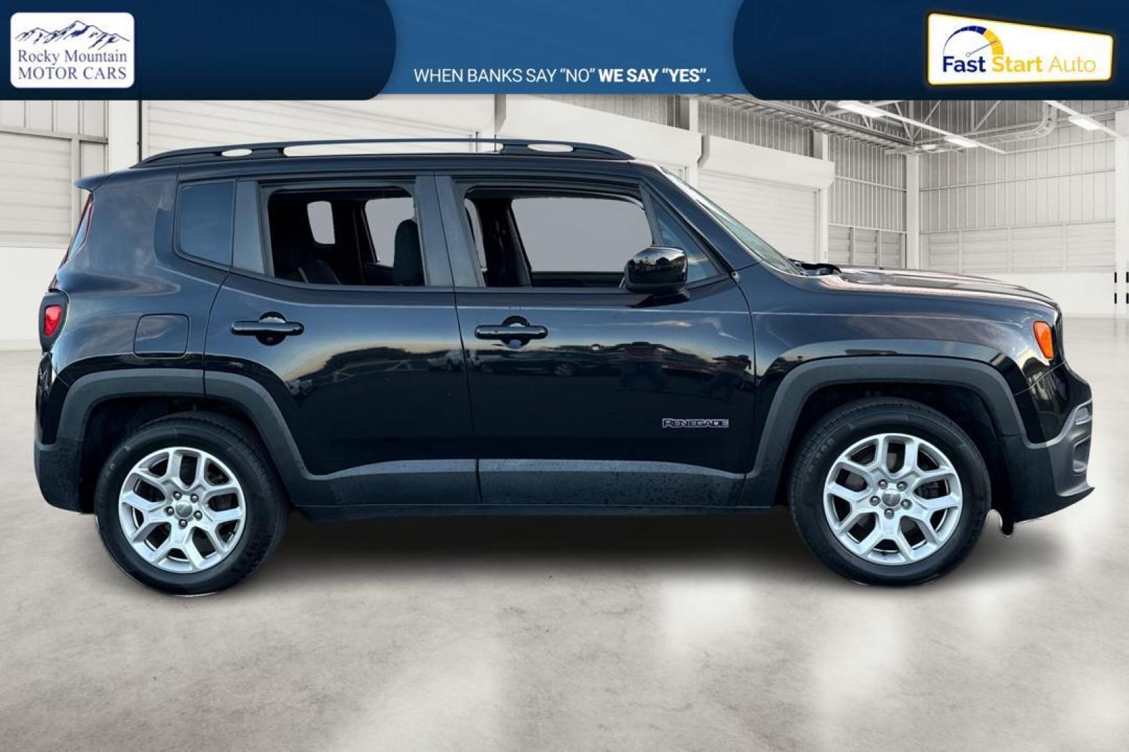 2016 Black Jeep Renegade Latitude FWD (ZACCJABTXGP) with an 2.4L L4 DOHC 16V engine, 6M transmission, located at 344 S Washington Blvd, Ogden, UT, 84404, (801) 399-1799, 41.255482, -111.970848 - Photo#1