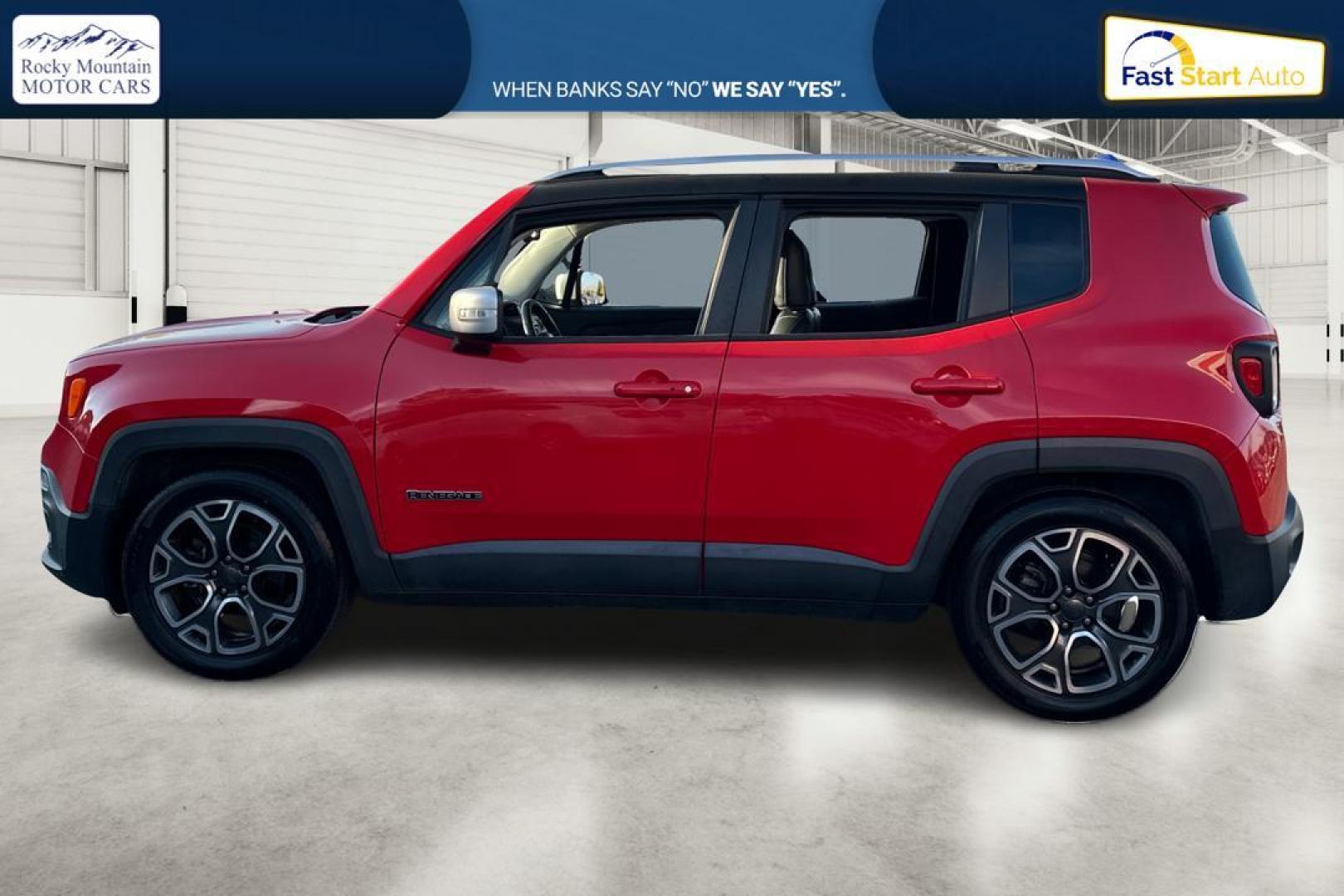 2016 Red Jeep Renegade Limited FWD (ZACCJADT7GP) with an 2.4L L4 DOHC 16V engine, 9A transmission, located at 767 S State Road, Pleasant Grove, UT, 84062, (801) 785-1058, 40.354839, -111.736687 - Photo#6