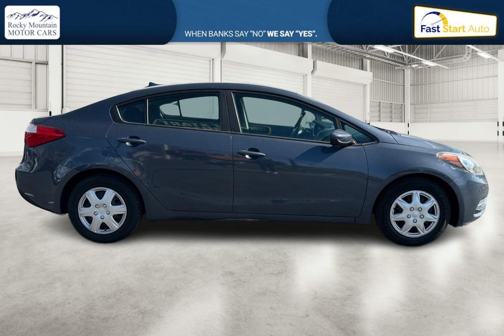 2016 Blue Kia Forte LX w/Popular Package (KNAFK4A66G5) with an 1.8L L4 DOHC 16V engine, Auto, 6-Spd w/Sportmatic and Active ECO System transmission, located at 344 S Washington Blvd, Ogden, UT, 84404, (801) 399-1799, 41.255482, -111.970848 - Photo#1