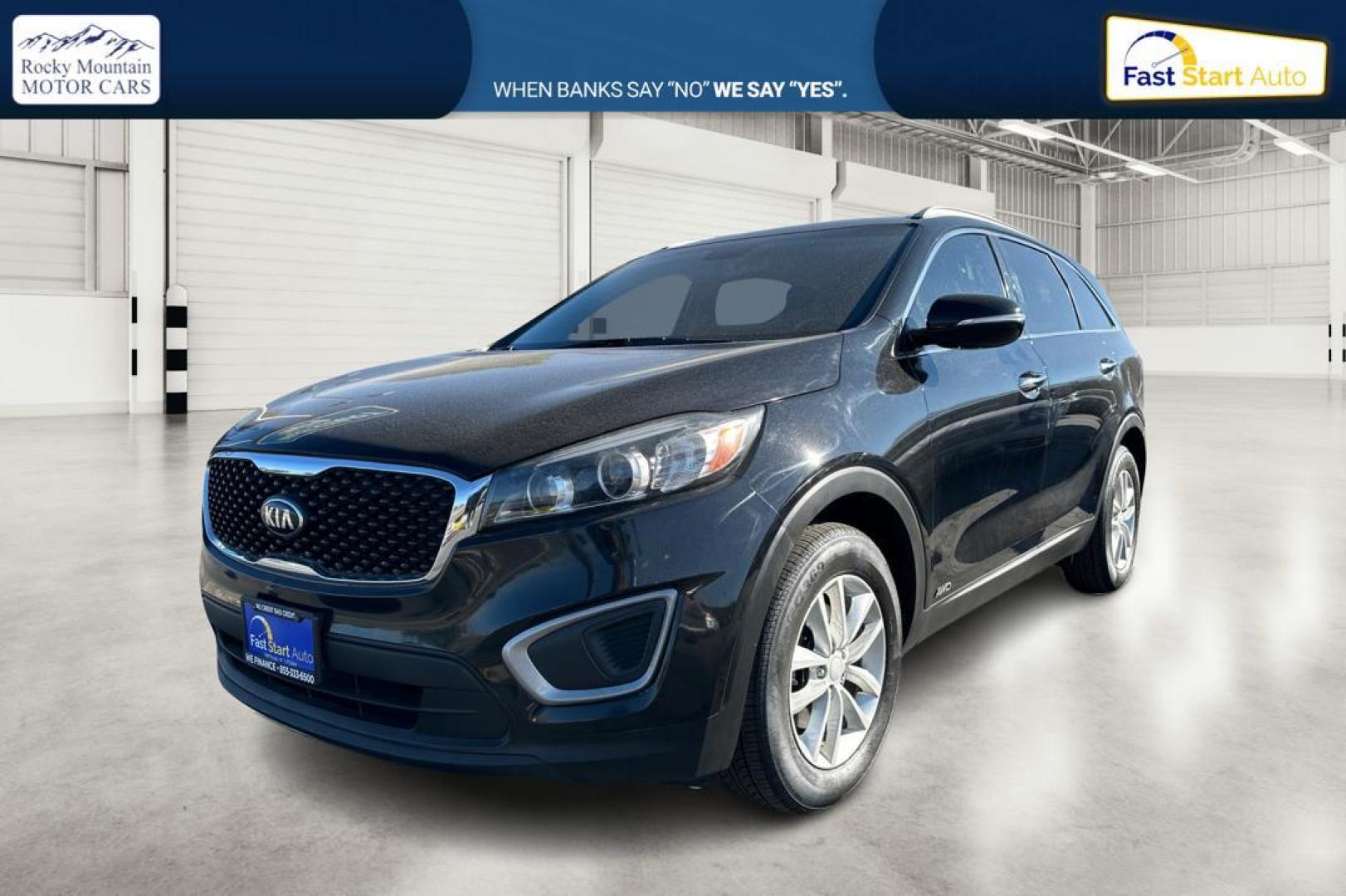 2016 Black Kia Sorento LX AWD (5XYPGDA38GG) with an 2.4L L4 DOHC 16V engine, 6-Speed Automatic transmission, located at 767 S State Road, Pleasant Grove, UT, 84062, (801) 785-1058, 40.354839, -111.736687 - Photo#8