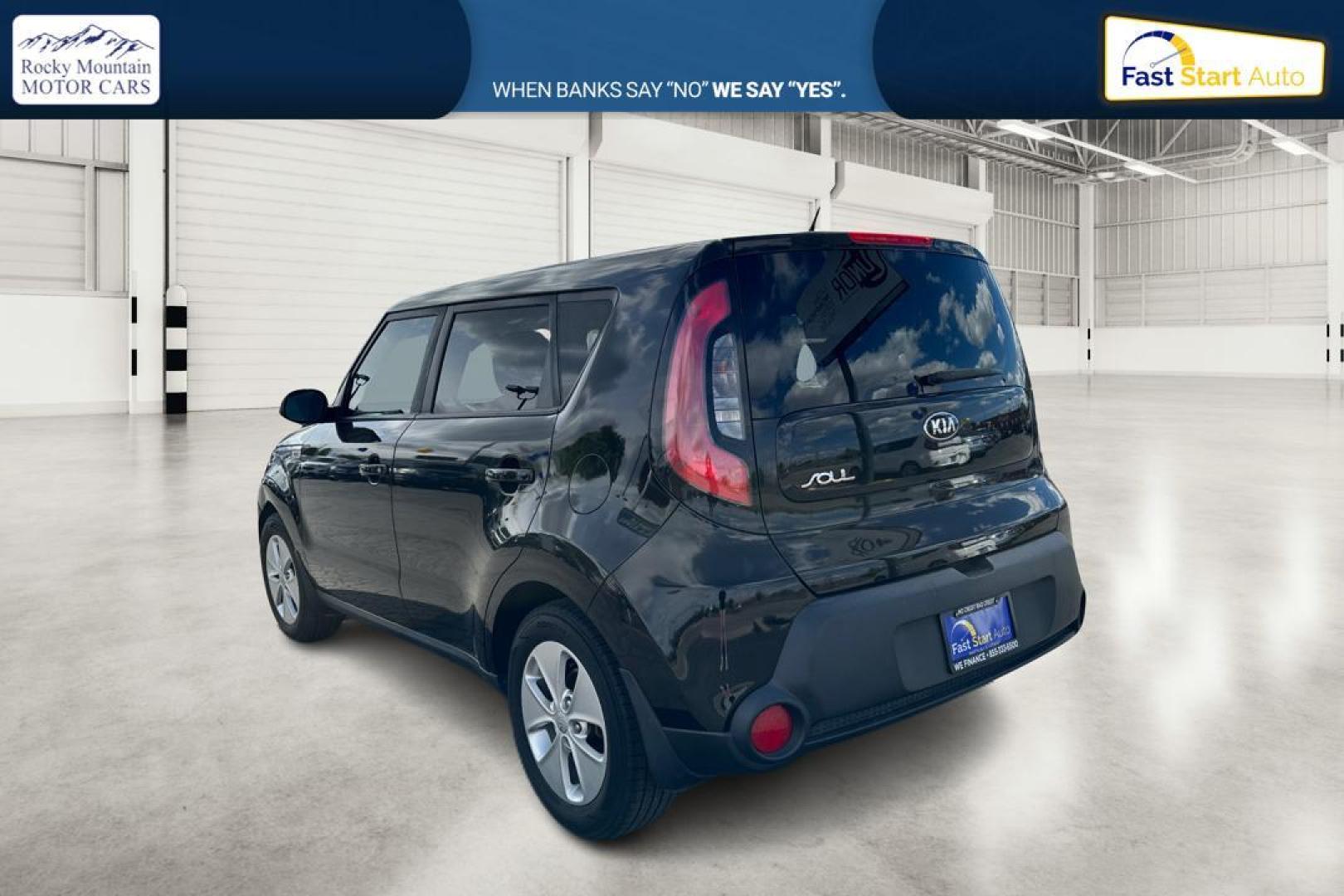 2016 Black Kia Soul Base 6A (KNDJN2A29G7) with an 1.6L L4 DOHC 16V engine, 6A transmission, located at 7755 State Street, Midvale, UT, 84047, (801) 753-9063, 40.610329, -111.890656 - Photo#4