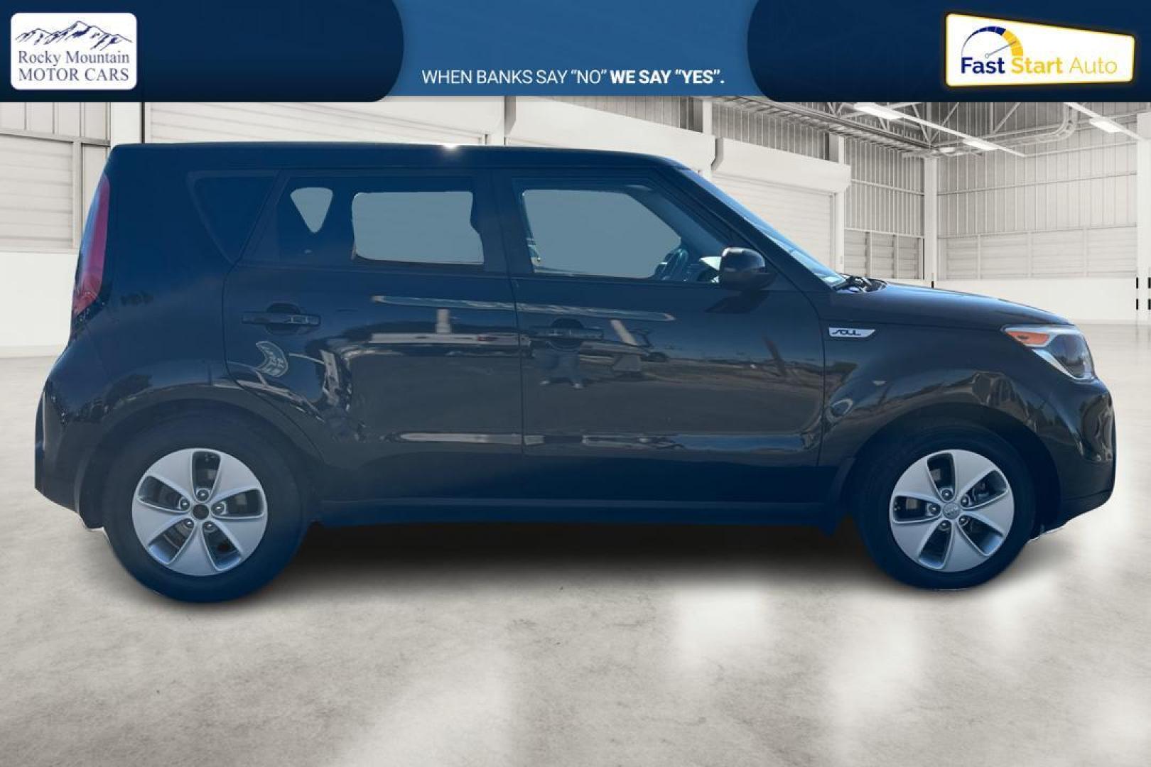 2016 Black Kia Soul Base 6A (KNDJN2A25G7) with an 1.6L L4 DOHC 16V engine, 6A transmission, located at 7755 State Street, Midvale, UT, 84047, (801) 753-9063, 40.610329, -111.890656 - Photo#1