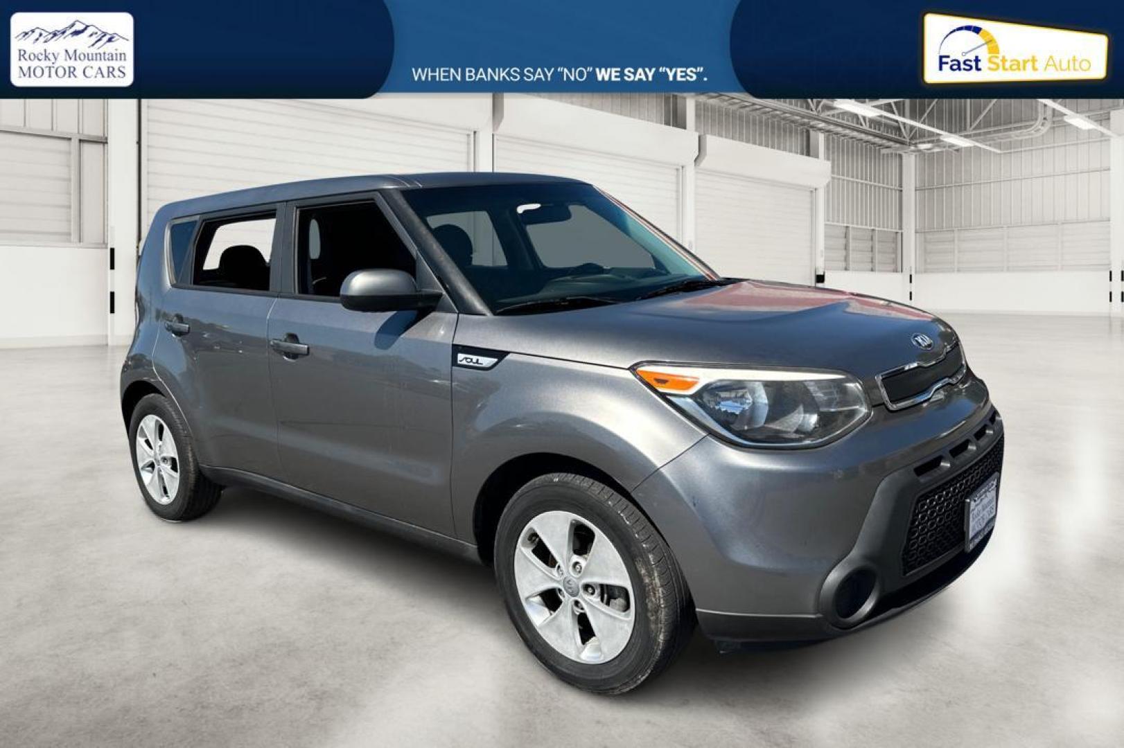 2016 Gray Kia Soul Base 6A (KNDJN2A24G7) with an 1.6L L4 DOHC 16V engine, 6A transmission, located at 767 S State Road, Pleasant Grove, UT, 84062, (801) 785-1058, 40.354839, -111.736687 - Photo#0