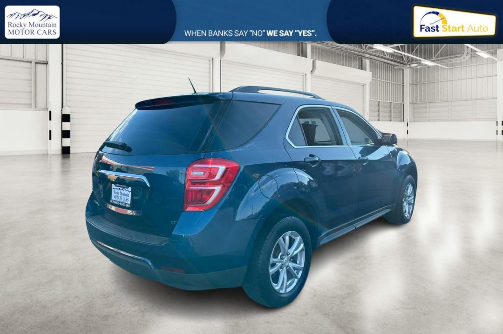 2017 Blue Chevrolet Equinox LT 2WD (2GNALCEK4H6) with an 2.4L L4 DOHC 16V FFV engine, 6A transmission, located at 767 S State Road, Pleasant Grove, UT, 84062, (801) 785-1058, 40.354839, -111.736687 - Photo#2