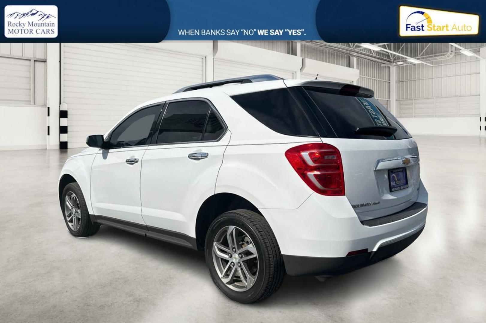 2017 White Chevrolet Equinox Premier AWD (2GNFLGEK3H6) with an 2.4L L4 DOHC 16V FFV engine, 6A transmission, located at 7755 State Street, Midvale, UT, 84047, (801) 753-9063, 40.610329, -111.890656 - Photo#5