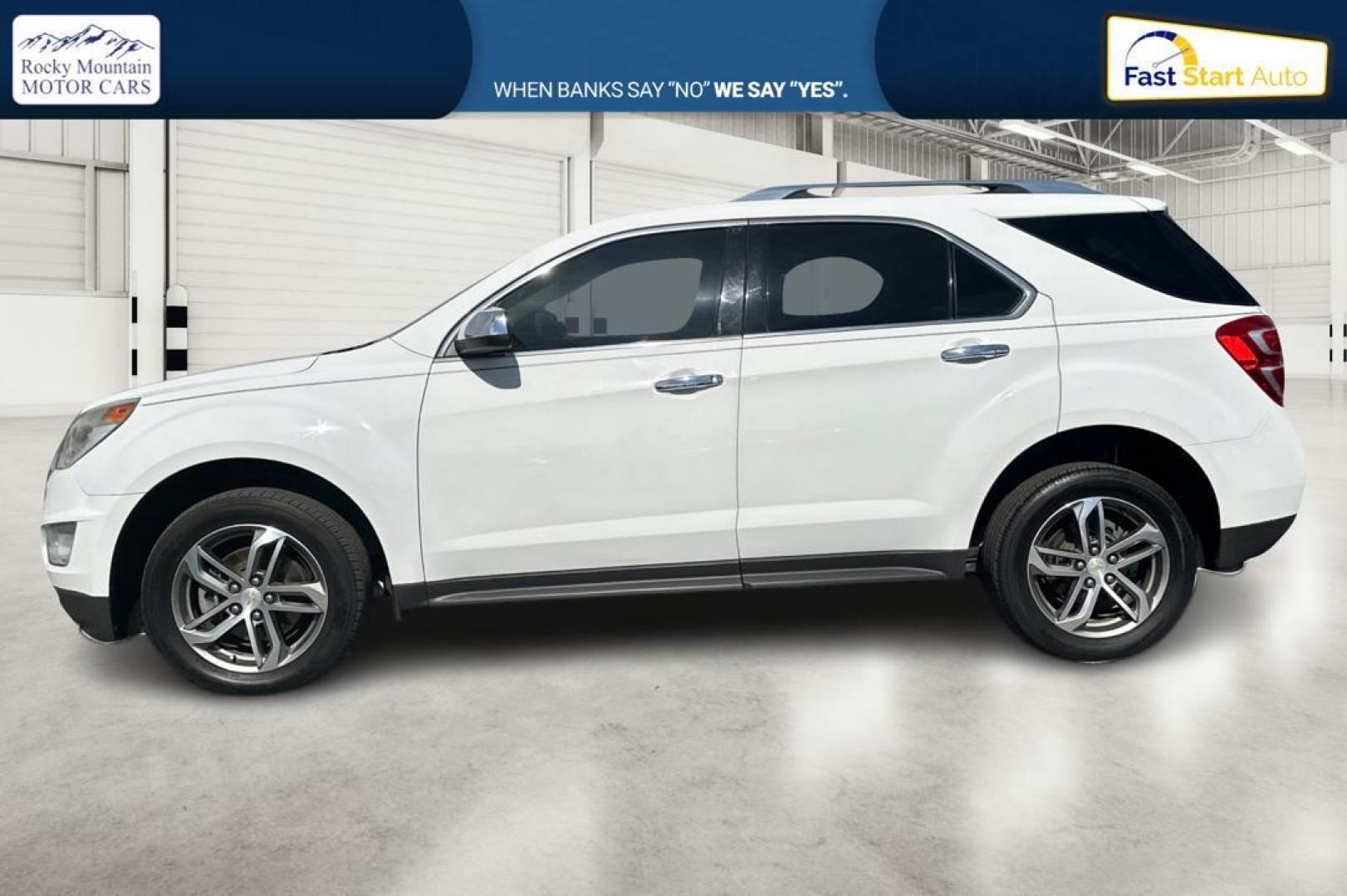 2017 White Chevrolet Equinox Premier AWD (2GNFLGEK3H6) with an 2.4L L4 DOHC 16V FFV engine, 6A transmission, located at 7755 State Street, Midvale, UT, 84047, (801) 753-9063, 40.610329, -111.890656 - Photo#6