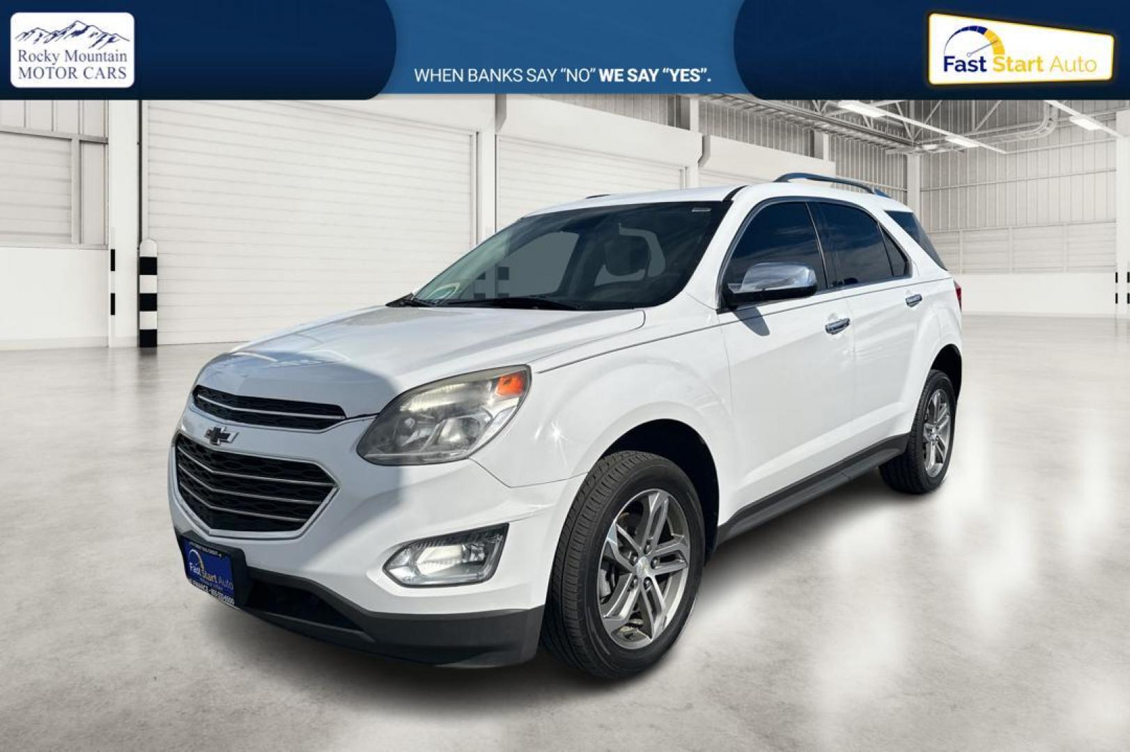 2017 White Chevrolet Equinox Premier AWD (2GNFLGEK3H6) with an 2.4L L4 DOHC 16V FFV engine, 6A transmission, located at 7755 State Street, Midvale, UT, 84047, (801) 753-9063, 40.610329, -111.890656 - Photo#8