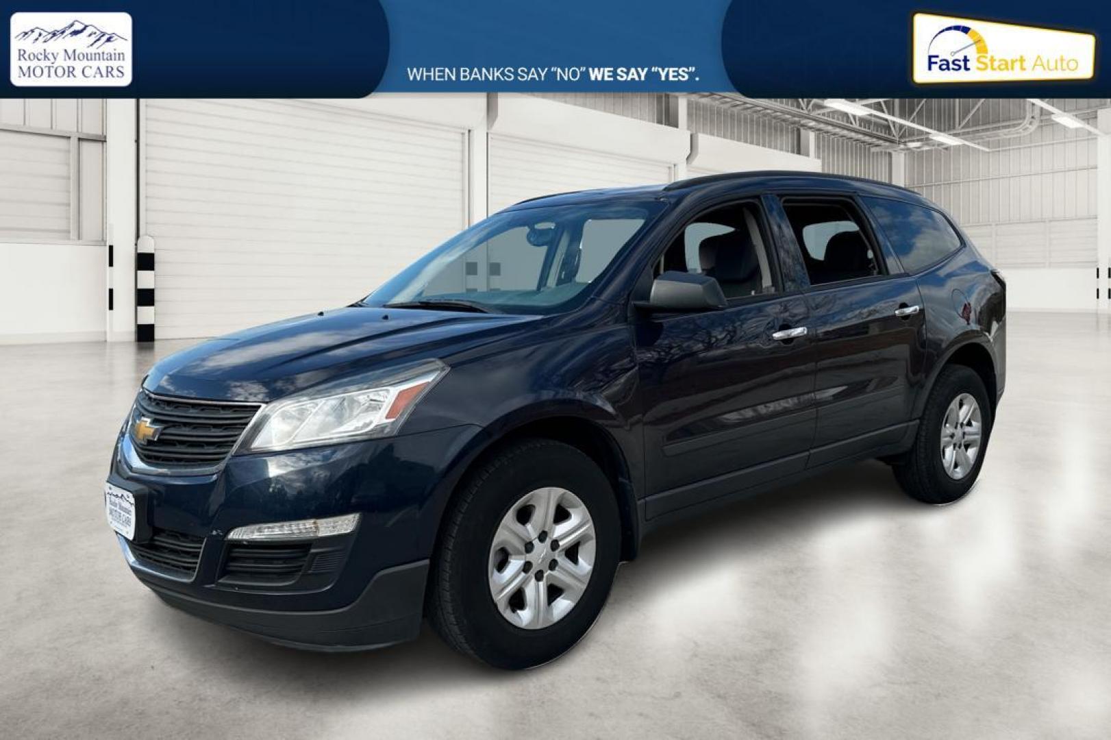 2017 Blue Chevrolet Traverse LS FWD (1GNKRFKD3HJ) with an 3.6L V6 DOHC 24V engine, 6A transmission, located at 767 S State Road, Pleasant Grove, UT, 84062, (801) 785-1058, 40.354839, -111.736687 - Photo#8