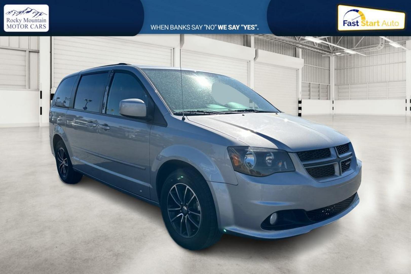 2017 Silver Dodge Grand Caravan GT (2C4RDGEG9HR) with an 3.6L V6 DOHC 24V engine, 6A transmission, located at 344 S Washington Blvd, Ogden, UT, 84404, (801) 399-1799, 41.255482, -111.970848 - Photo#0