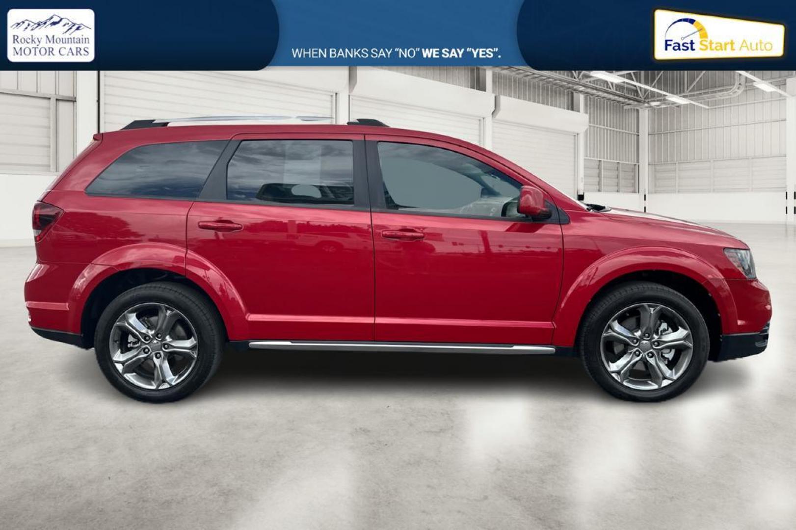 2017 Red Dodge Journey Crossroad Plus FWD (3C4PDCGG8HT) with an 3.6L V6 DOHC 24V engine, 4A transmission, located at 7755 State Street, Midvale, UT, 84047, (801) 753-9063, 40.610329, -111.890656 - Photo#1