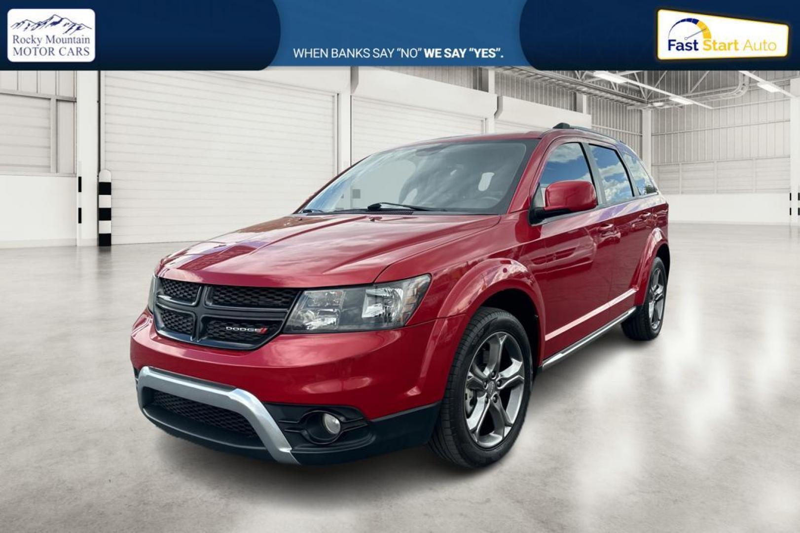 2017 Red Dodge Journey Crossroad Plus FWD (3C4PDCGG8HT) with an 3.6L V6 DOHC 24V engine, 4A transmission, located at 7755 State Street, Midvale, UT, 84047, (801) 753-9063, 40.610329, -111.890656 - Photo#6