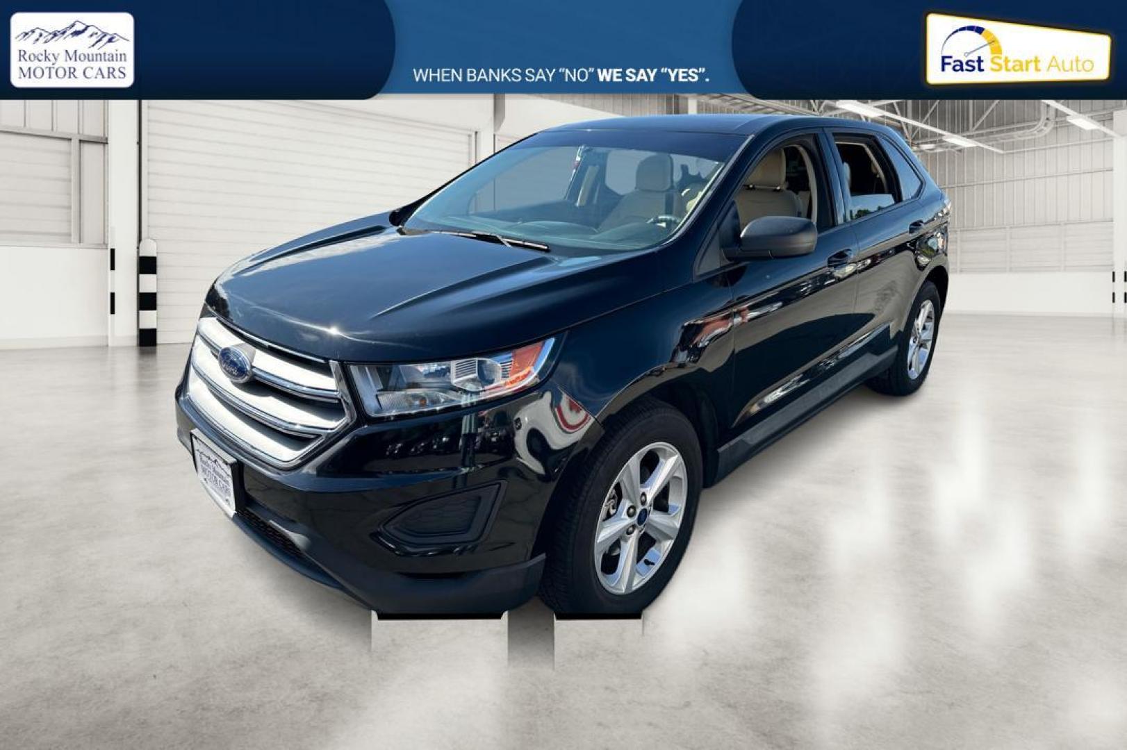 2017 Black Ford Edge SE FWD (2FMPK3G98HB) with an 2.0L L4 DOHC 16V engine, 6A transmission, located at 767 S State Road, Pleasant Grove, UT, 84062, (801) 785-1058, 40.354839, -111.736687 - Photo#6
