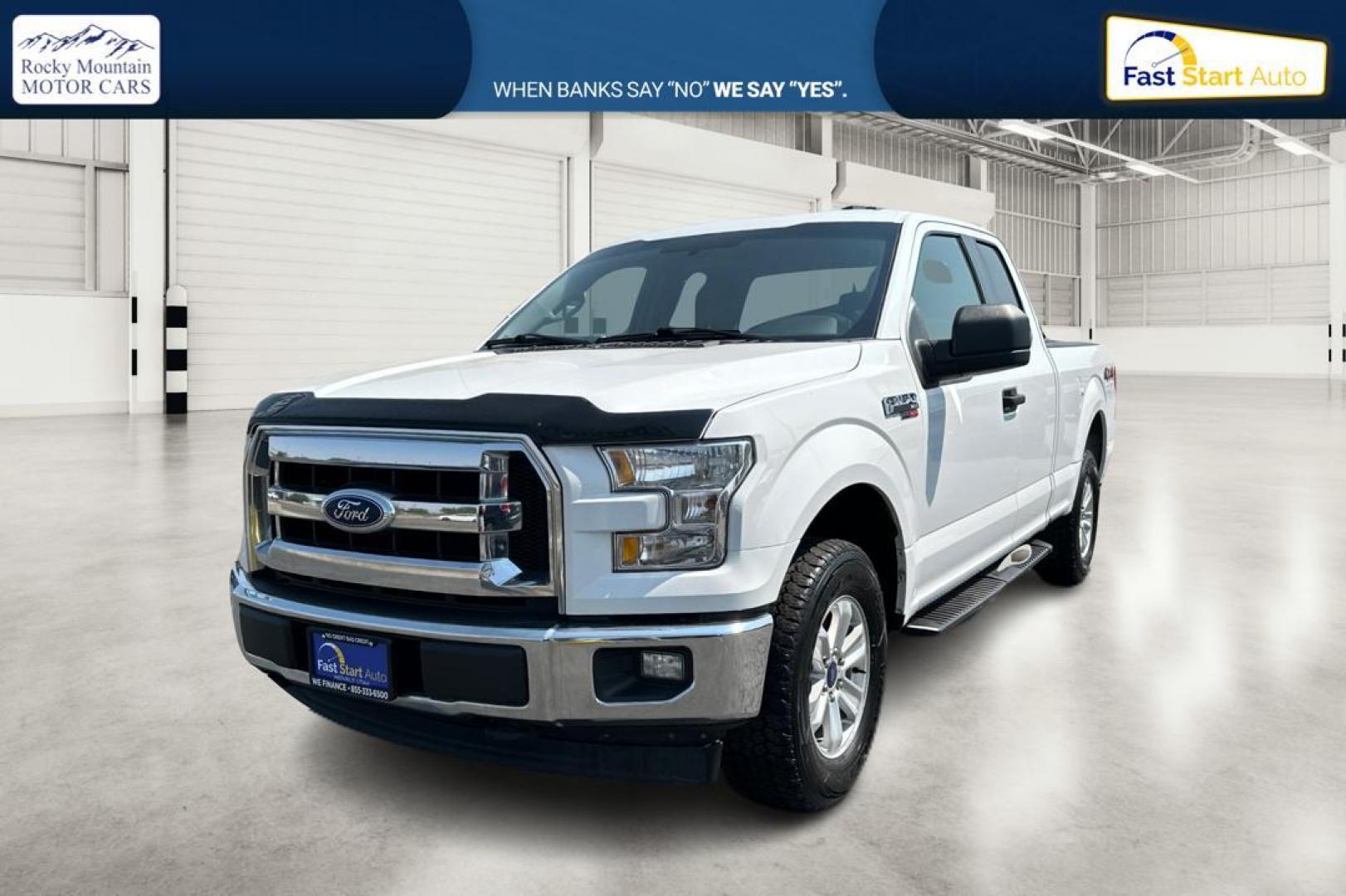 2017 White Ford F-150 Lariat SuperCab 8-ft. 4WD (1FTFX1EFXHF) with an 5.0L V8 engine, 6A transmission, located at 7755 State Street, Midvale, UT, 84047, (801) 753-9063, 40.610329, -111.890656 - Photo#8