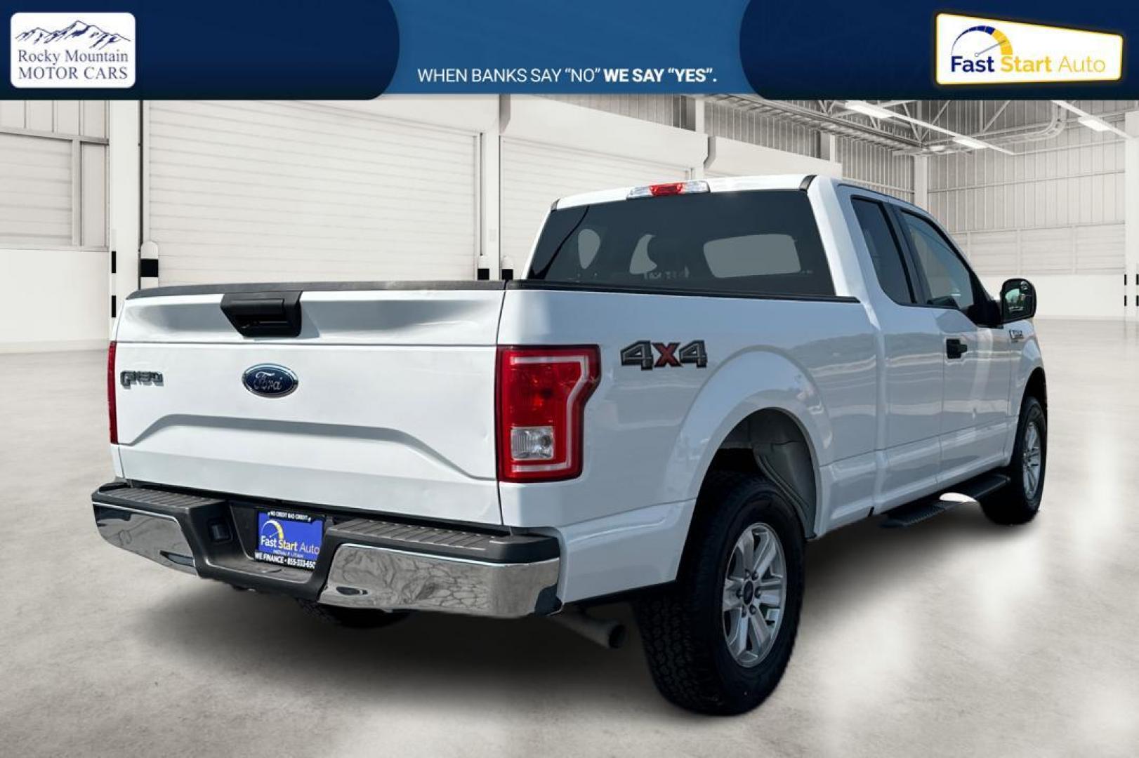 2017 White Ford F-150 Lariat SuperCab 8-ft. 4WD (1FTFX1EFXHF) with an 5.0L V8 engine, 6A transmission, located at 7755 State Street, Midvale, UT, 84047, (801) 753-9063, 40.610329, -111.890656 - Photo#2