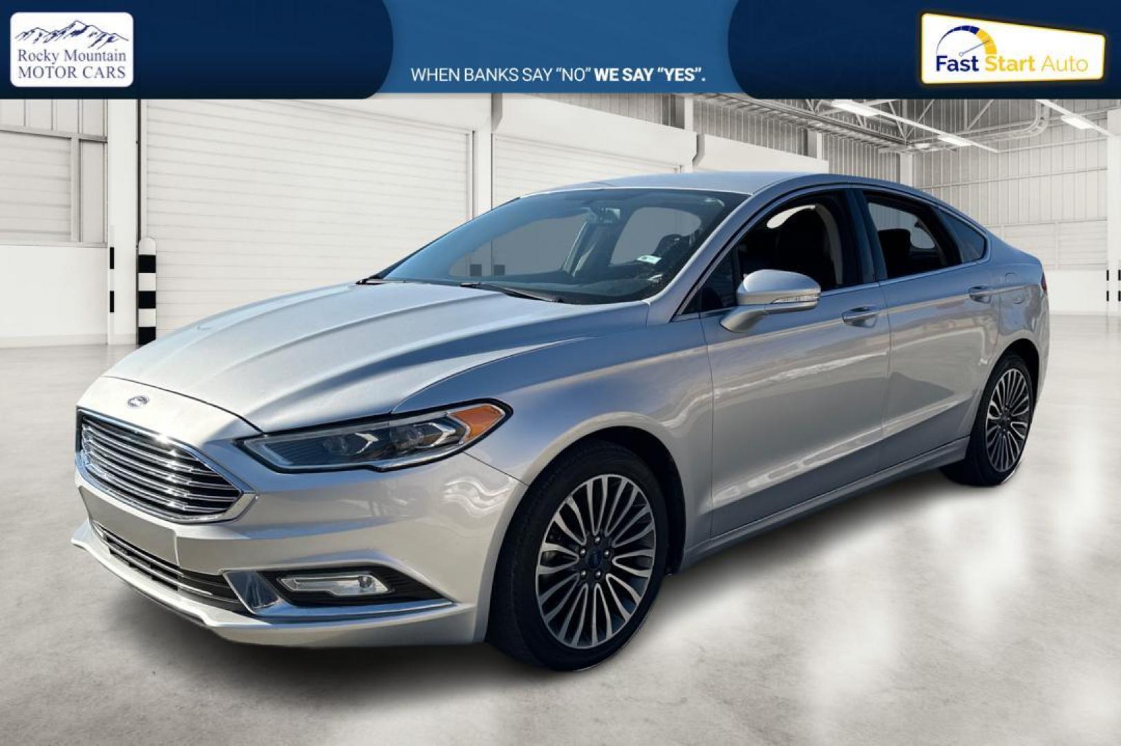 2017 Silver Ford Fusion Titanium (3FA6P0K93HR) with an 2.0L L4 DOHC 16V engine, 6A transmission, located at 7755 State Street, Midvale, UT, 84047, (801) 753-9063, 40.610329, -111.890656 - Photo#8