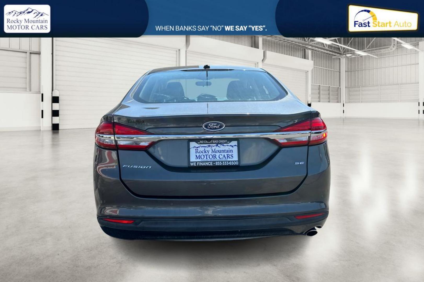 2017 Gray Ford Fusion SE (3FA6P0H76HR) with an 2.5L L4 DOHC 16V engine, 6A transmission, located at 7755 State Street, Midvale, UT, 84047, (801) 753-9063, 40.610329, -111.890656 - Photo#3