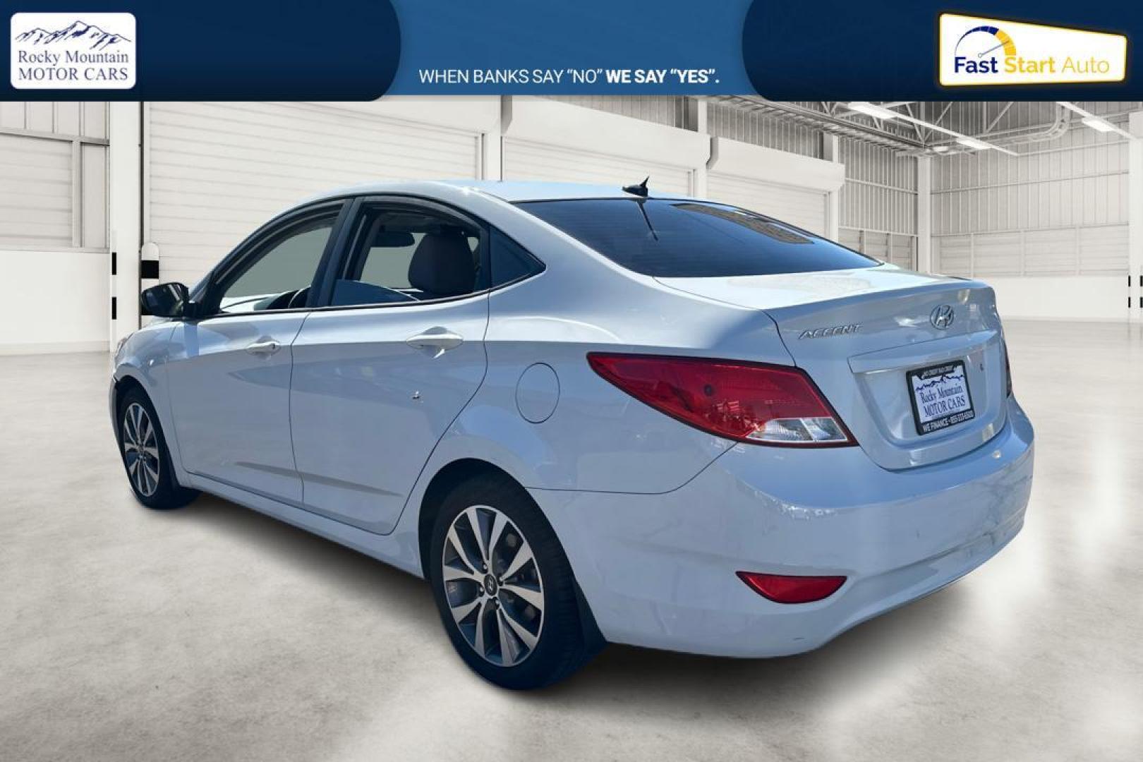 2017 White Hyundai Accent SE 4-Door 6M (KMHCT4AE6HU) with an 1.6L L4 DOHC 16V engine, 6M transmission, located at 344 S Washington Blvd, Ogden, UT, 84404, (801) 399-1799, 41.255482, -111.970848 - Photo#5