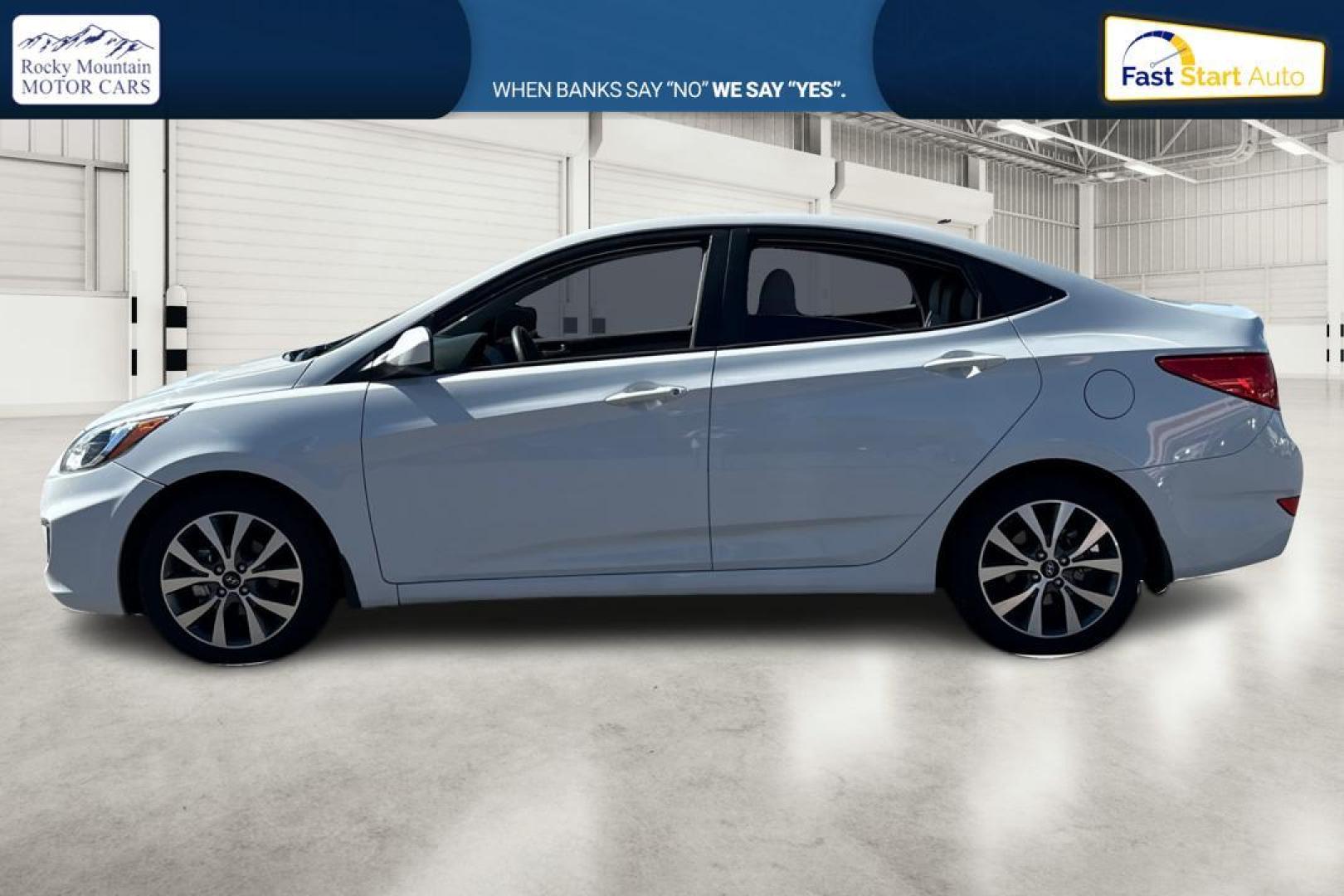 2017 White Hyundai Accent SE 4-Door 6M (KMHCT4AE6HU) with an 1.6L L4 DOHC 16V engine, 6M transmission, located at 344 S Washington Blvd, Ogden, UT, 84404, (801) 399-1799, 41.255482, -111.970848 - Photo#6