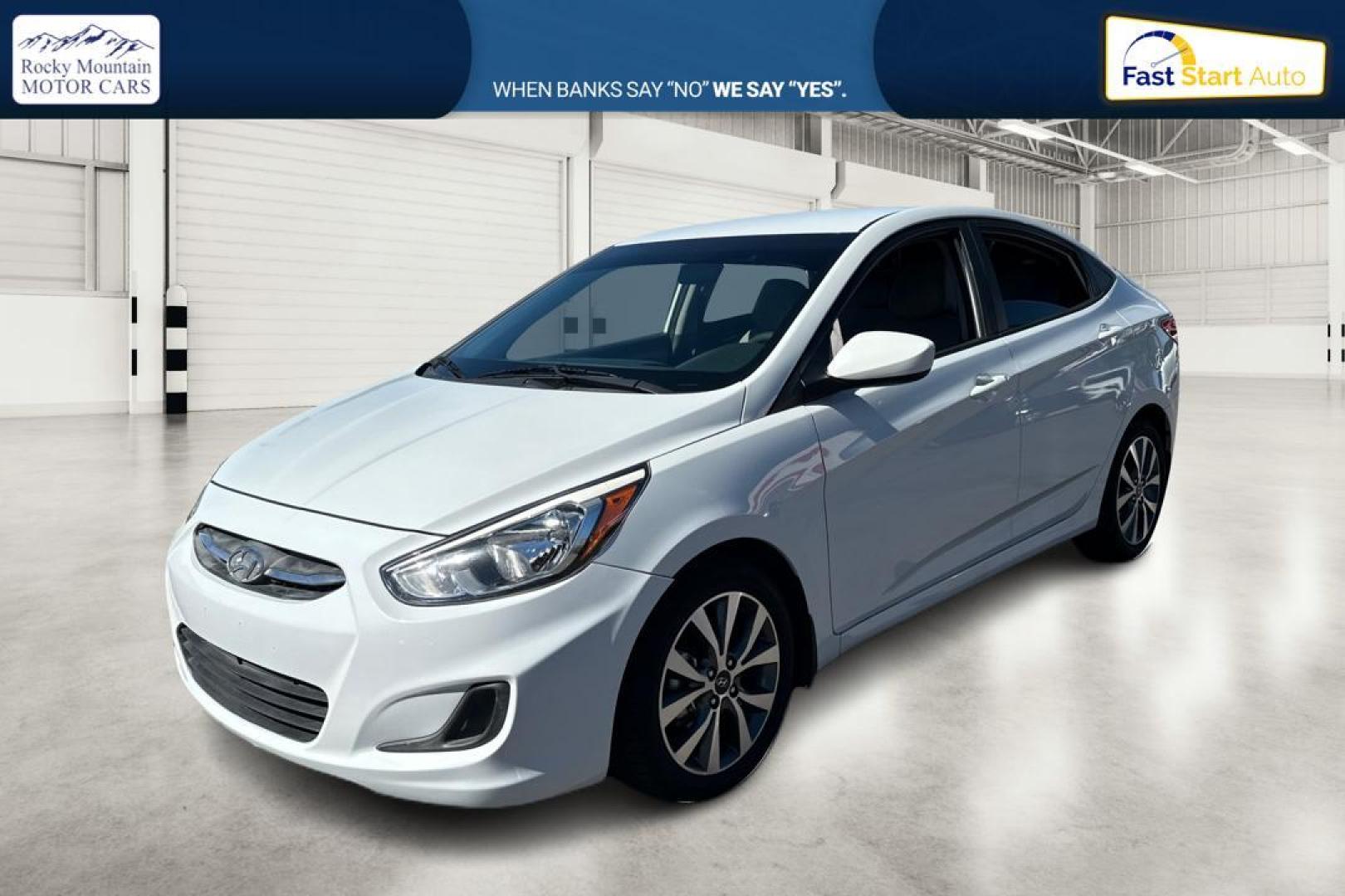 2017 White Hyundai Accent SE 4-Door 6M (KMHCT4AE6HU) with an 1.6L L4 DOHC 16V engine, 6M transmission, located at 344 S Washington Blvd, Ogden, UT, 84404, (801) 399-1799, 41.255482, -111.970848 - Photo#8