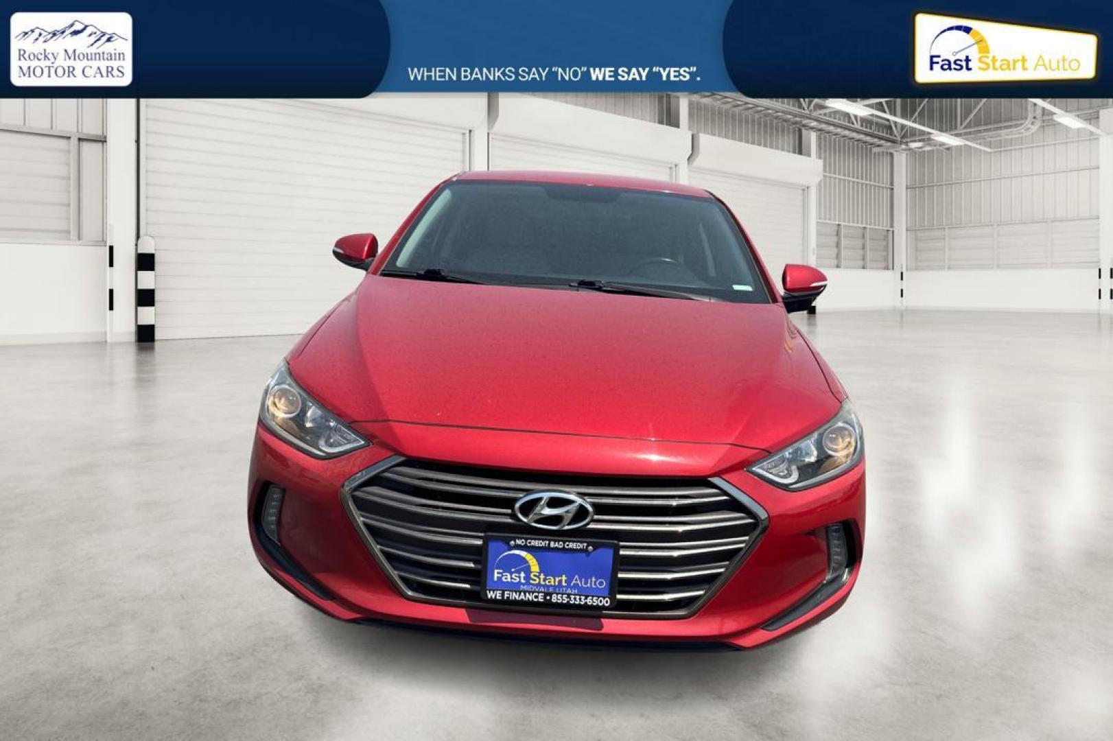 2017 Red Hyundai Elantra Limited (5NPD84LF7HH) with an 1.8L L4 DOHC 16V engine, 6A transmission, located at 7755 State Street, Midvale, UT, 84047, (801) 753-9063, 40.610329, -111.890656 - Photo#7