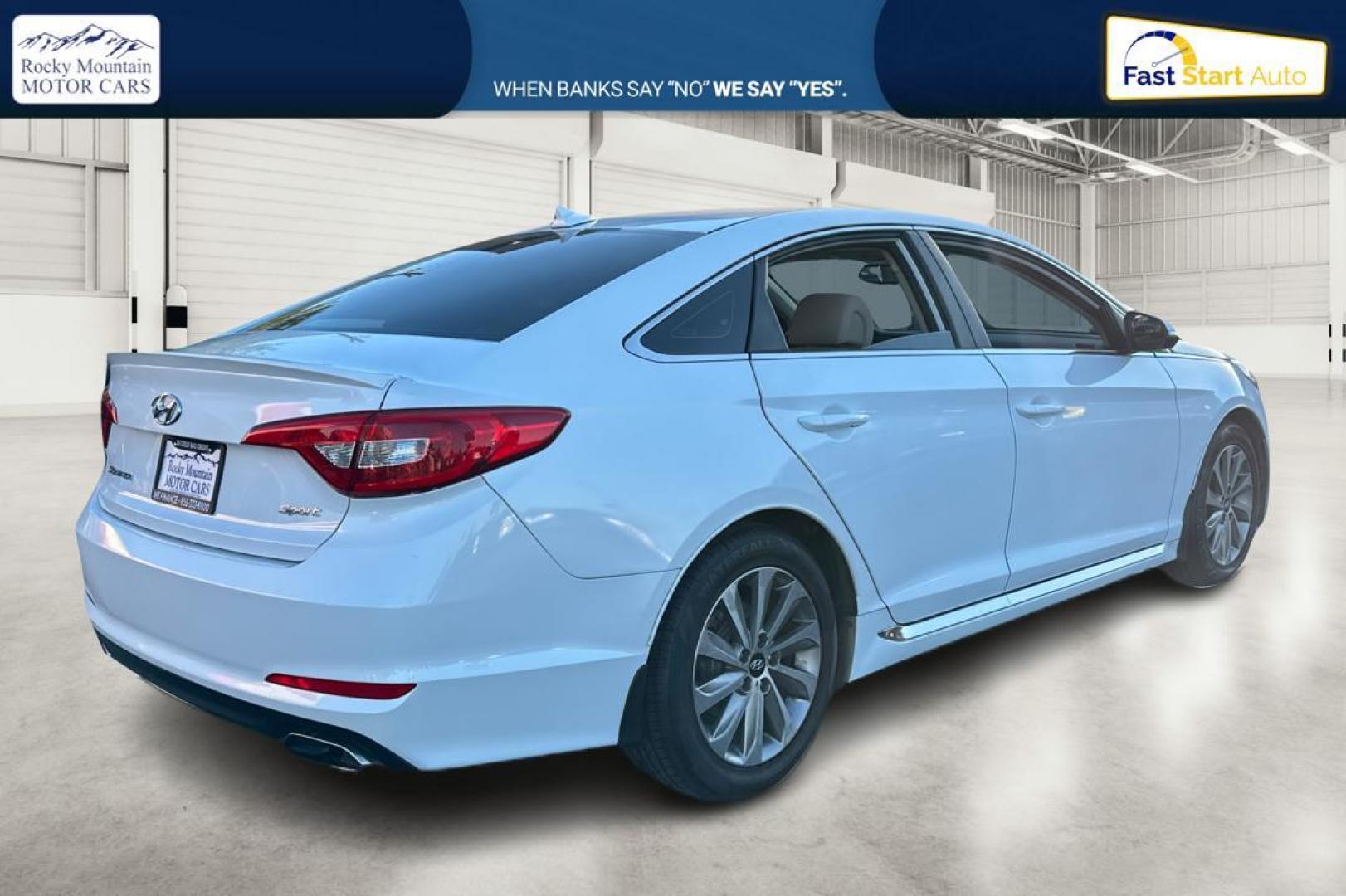 2017 White Hyundai Sonata Sport (5NPE34AF6HH) with an 2.4L L4 DOHC 16V engine, 6A transmission, located at 344 S Washington Blvd, Ogden, UT, 84404, (801) 399-1799, 41.255482, -111.970848 - Photo#2