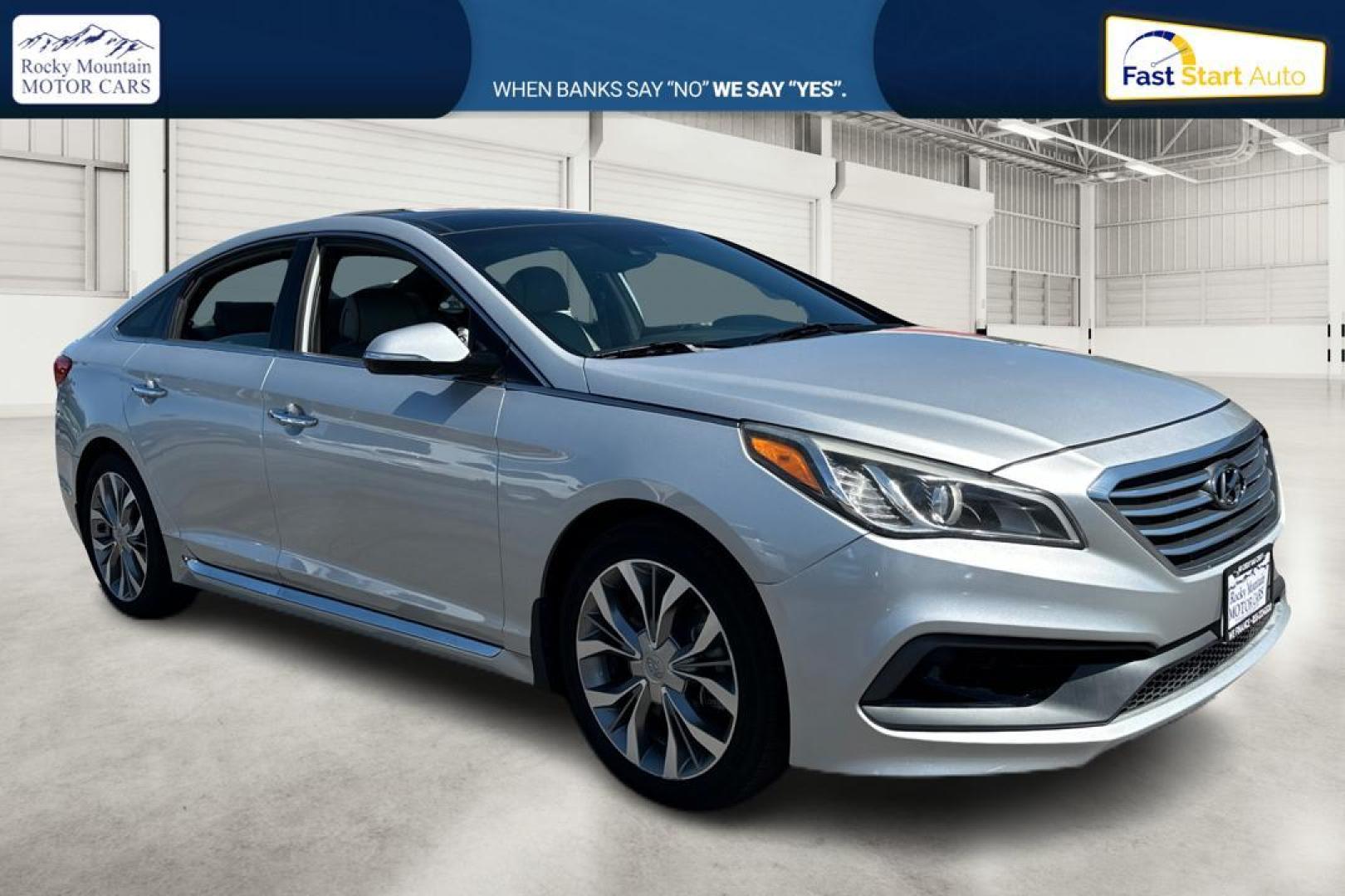 2017 Silver Hyundai Sonata Sport 2.0T (5NPE34AB2HH) with an 2.0L L4 DOHC 16V TURBO engine, 6A transmission, located at 767 S State Road, Pleasant Grove, UT, 84062, (801) 785-1058, 40.354839, -111.736687 - Photo#0