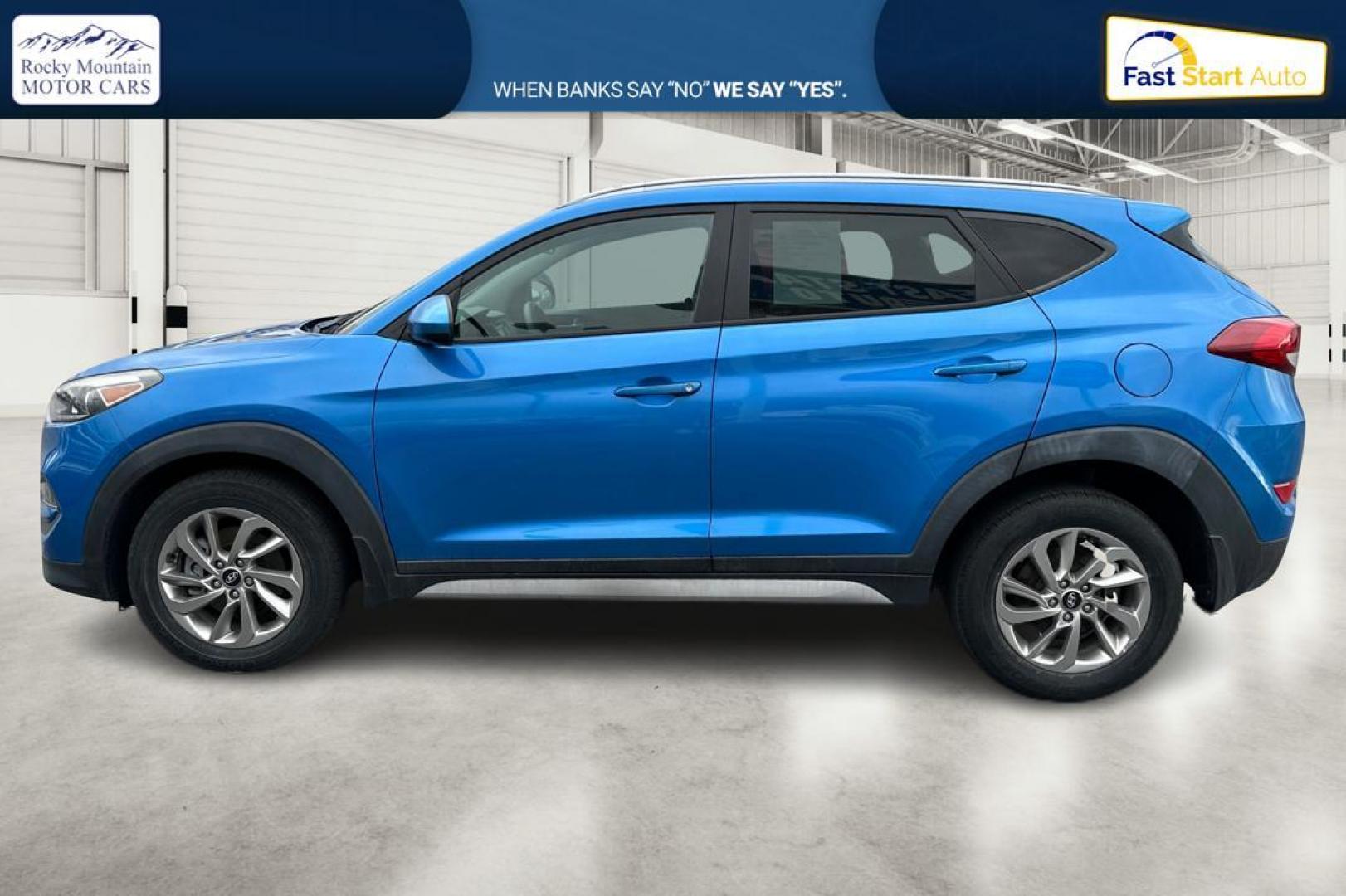 2017 Blue Hyundai Tucson SE w/Preferred Package (KM8J33A47HU) with an 2.0L L4 DOHC 16V engine, 6A transmission, located at 7755 State Street, Midvale, UT, 84047, (801) 753-9063, 40.610329, -111.890656 - Photo#5