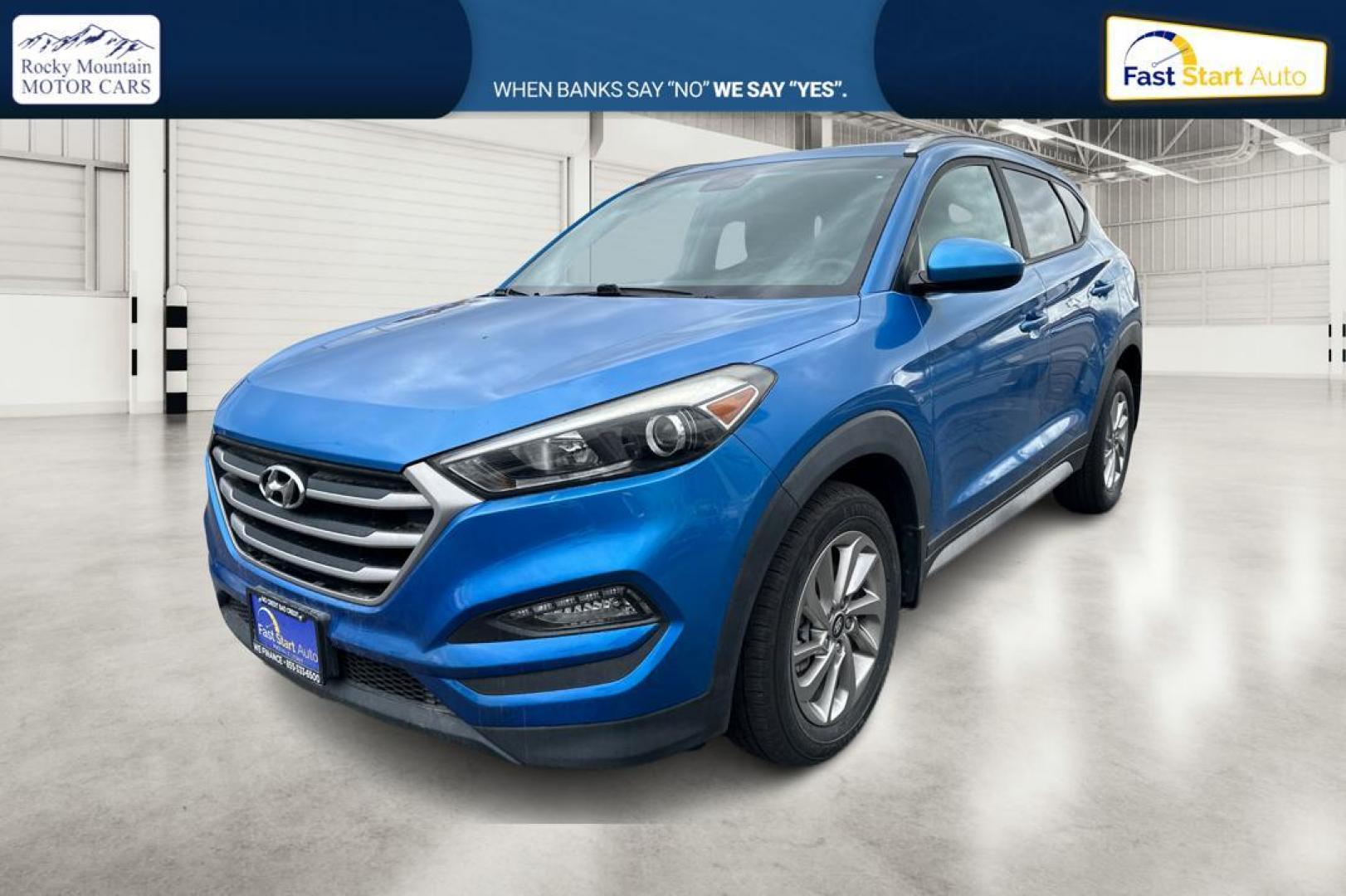 2017 Blue Hyundai Tucson SE w/Preferred Package (KM8J33A47HU) with an 2.0L L4 DOHC 16V engine, 6A transmission, located at 7755 State Street, Midvale, UT, 84047, (801) 753-9063, 40.610329, -111.890656 - Photo#6