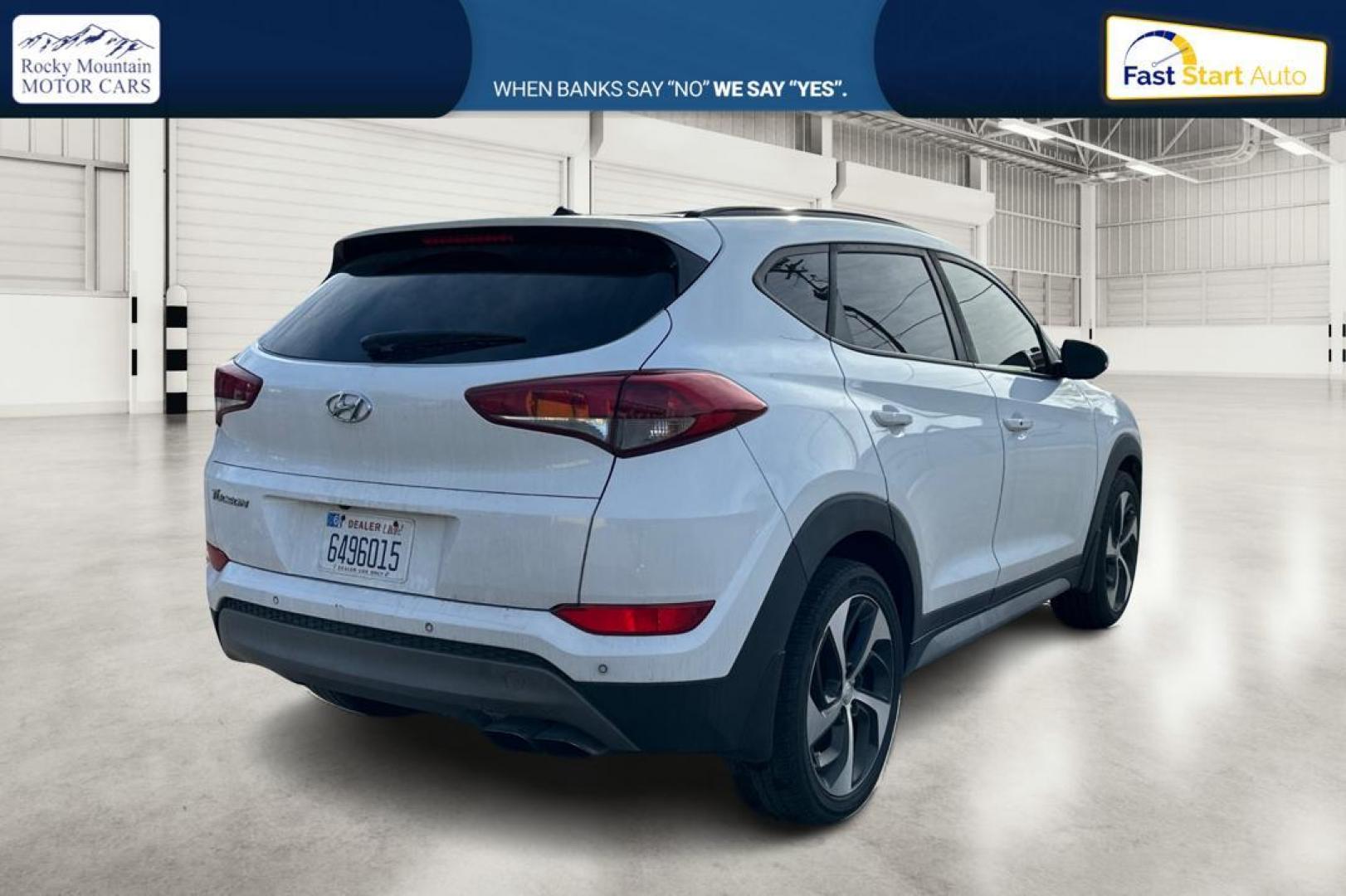 2017 White Hyundai Tucson Eco (KM8J33A21HU) with an 1.6L L4 DOHC 16V engine, 7A transmission, located at 344 S Washington Blvd, Ogden, UT, 84404, (801) 399-1799, 41.255482, -111.970848 - Photo#2