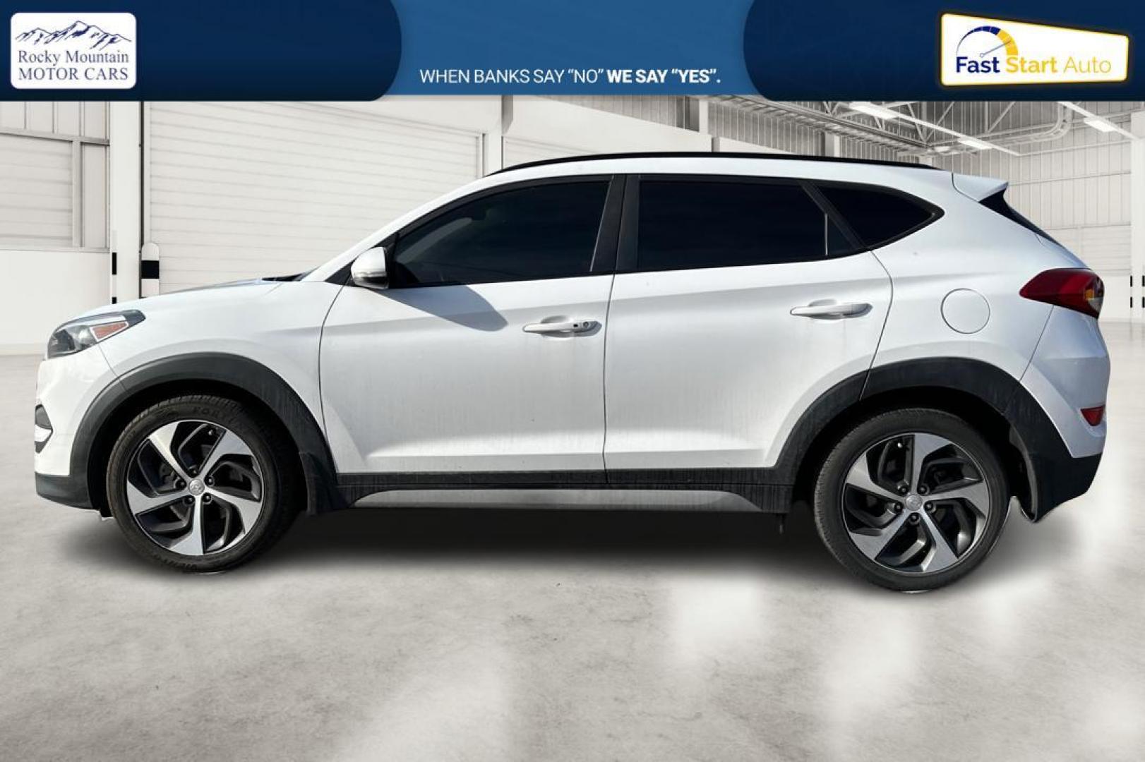 2017 White Hyundai Tucson Eco (KM8J33A21HU) with an 1.6L L4 DOHC 16V engine, 7A transmission, located at 344 S Washington Blvd, Ogden, UT, 84404, (801) 399-1799, 41.255482, -111.970848 - Photo#6