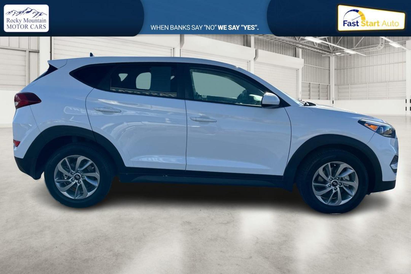 2017 White Hyundai Tucson SE (KM8J23A42HU) with an 2.0L L4 DOHC 16V engine, 6A transmission, located at 7755 State Street, Midvale, UT, 84047, (801) 753-9063, 40.610329, -111.890656 - Photo#1