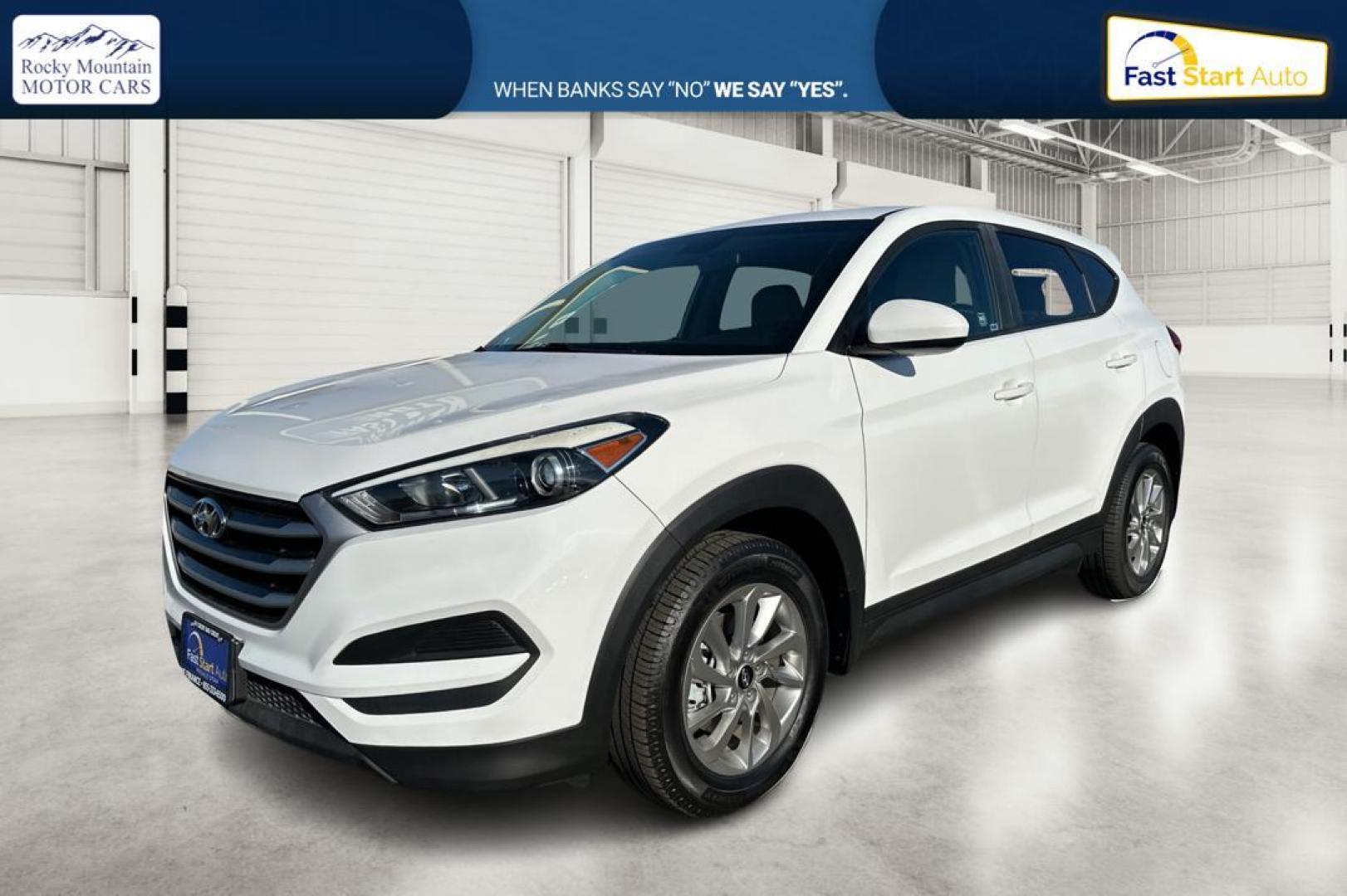 2017 White Hyundai Tucson SE (KM8J23A42HU) with an 2.0L L4 DOHC 16V engine, 6A transmission, located at 7755 State Street, Midvale, UT, 84047, (801) 753-9063, 40.610329, -111.890656 - Photo#8