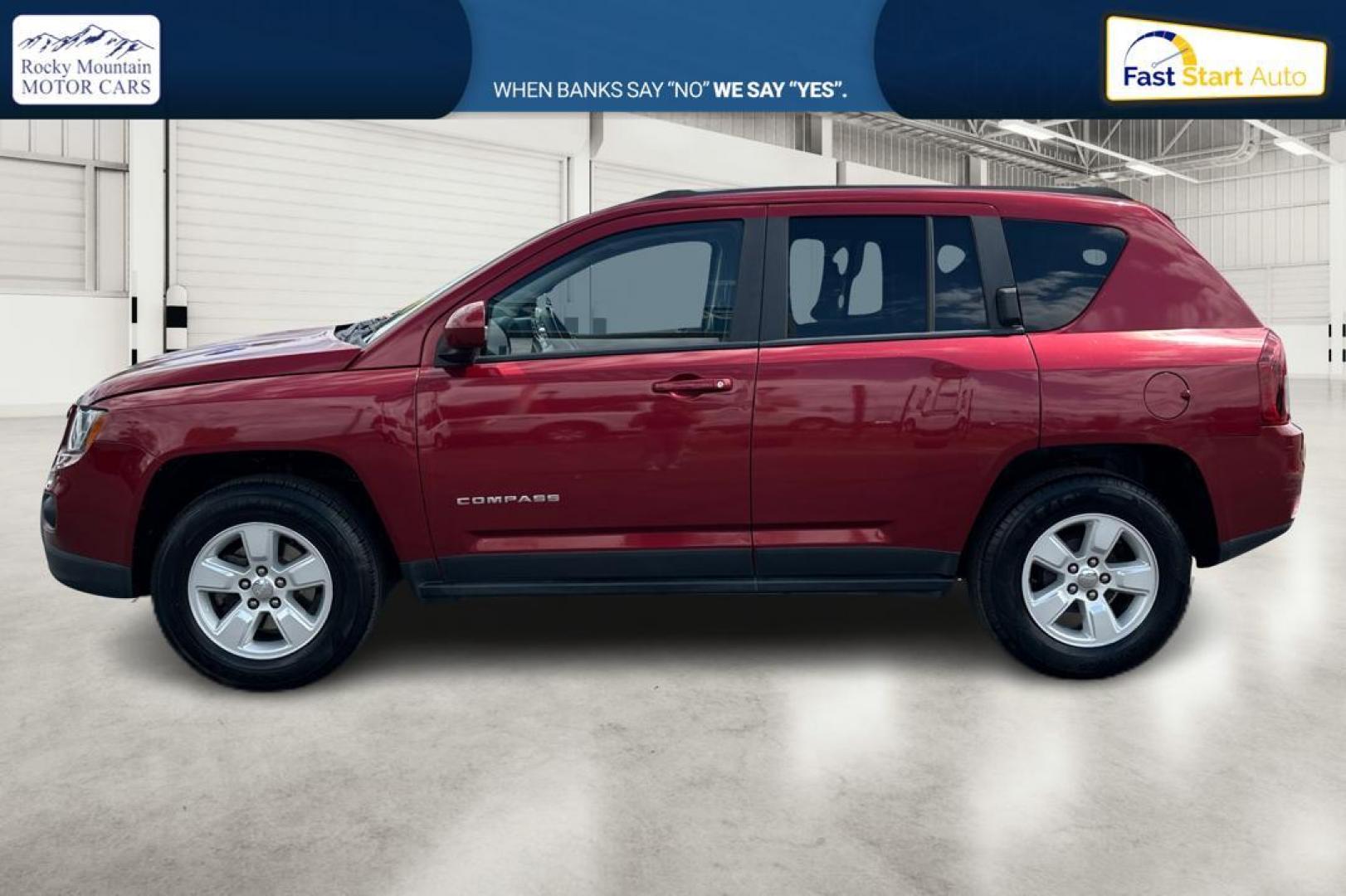 2017 Red Jeep Compass Latitude FWD (1C4NJCEB3HD) with an 2.4L L4 DOHC 16V engine, CVT transmission, located at 7755 State Street, Midvale, UT, 84047, (801) 753-9063, 40.610329, -111.890656 - Photo#5