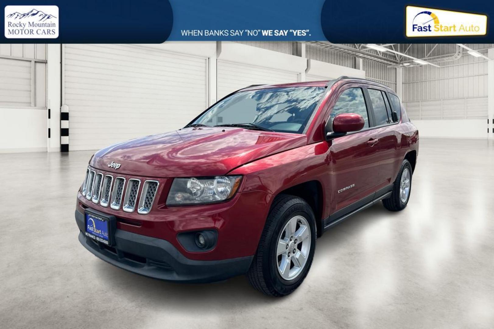 2017 Red Jeep Compass Latitude FWD (1C4NJCEB3HD) with an 2.4L L4 DOHC 16V engine, CVT transmission, located at 7755 State Street, Midvale, UT, 84047, (801) 753-9063, 40.610329, -111.890656 - Photo#6