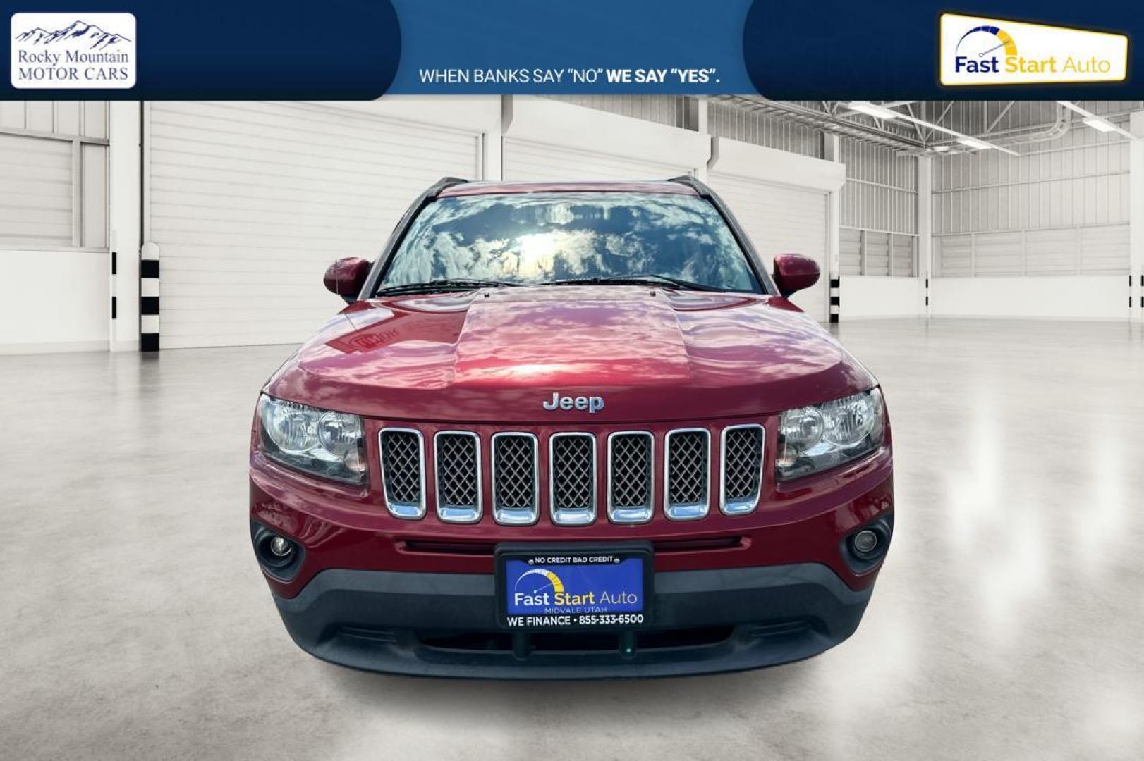 2017 Red Jeep Compass Latitude FWD (1C4NJCEB3HD) with an 2.4L L4 DOHC 16V engine, CVT transmission, located at 7755 State Street, Midvale, UT, 84047, (801) 753-9063, 40.610329, -111.890656 - Photo#7