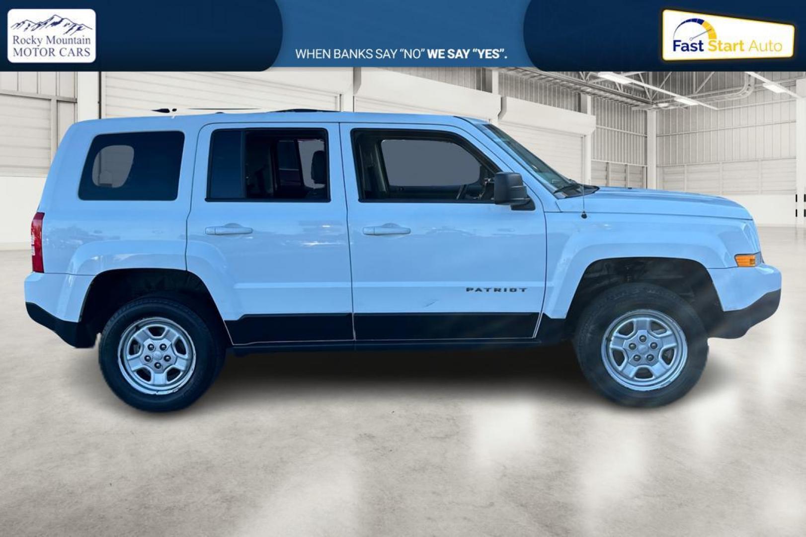 2017 White Jeep Patriot Sport 4WD (1C4NJRBB6HD) with an 2.4L L4 DOHC 16V engine, Auto, 6-Spd AutoStick transmission, located at 767 S State Road, Pleasant Grove, UT, 84062, (801) 785-1058, 40.354839, -111.736687 - Photo#1